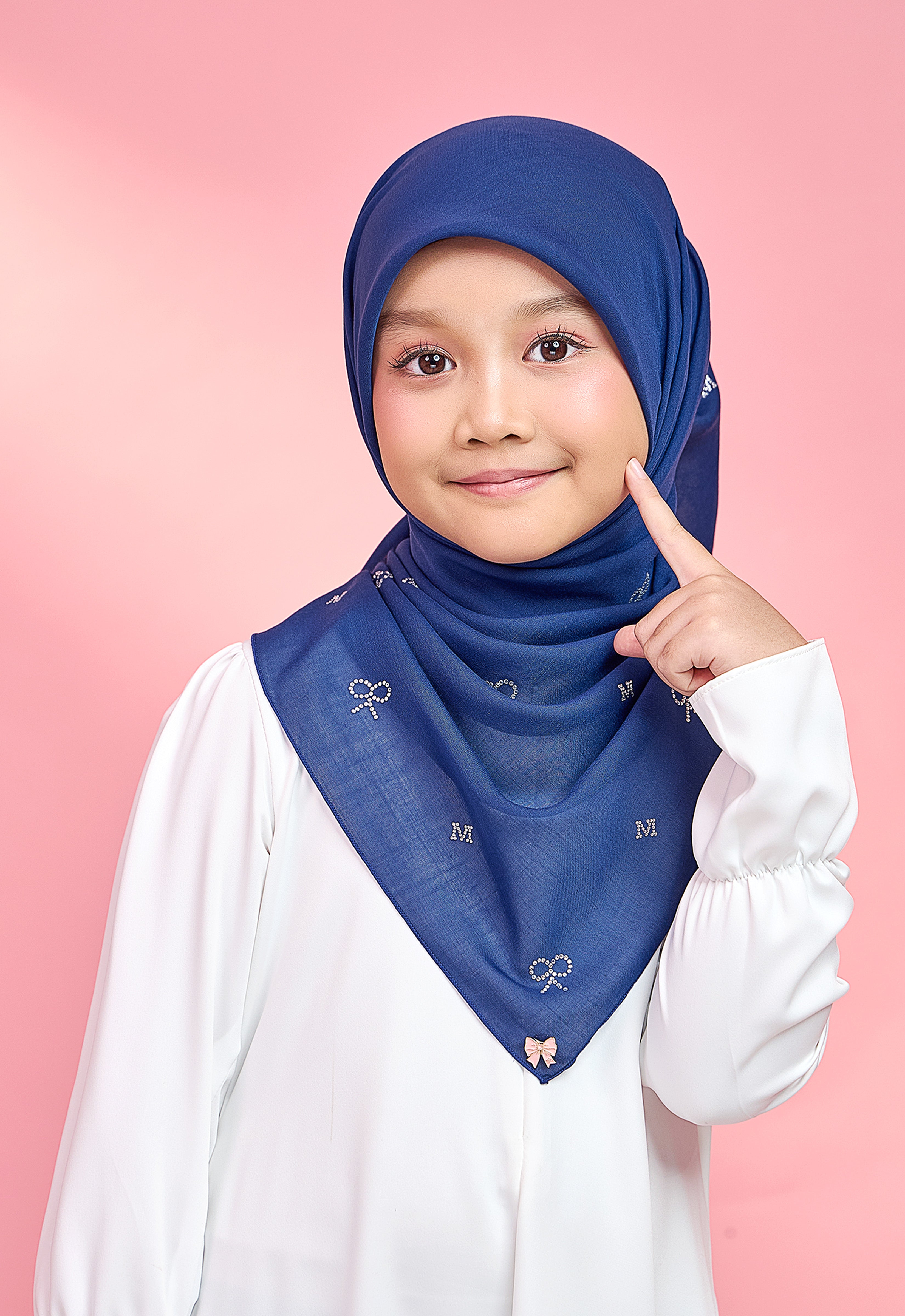 KIDS RIBBONY PLAIN STONE - ROYAL BLUE