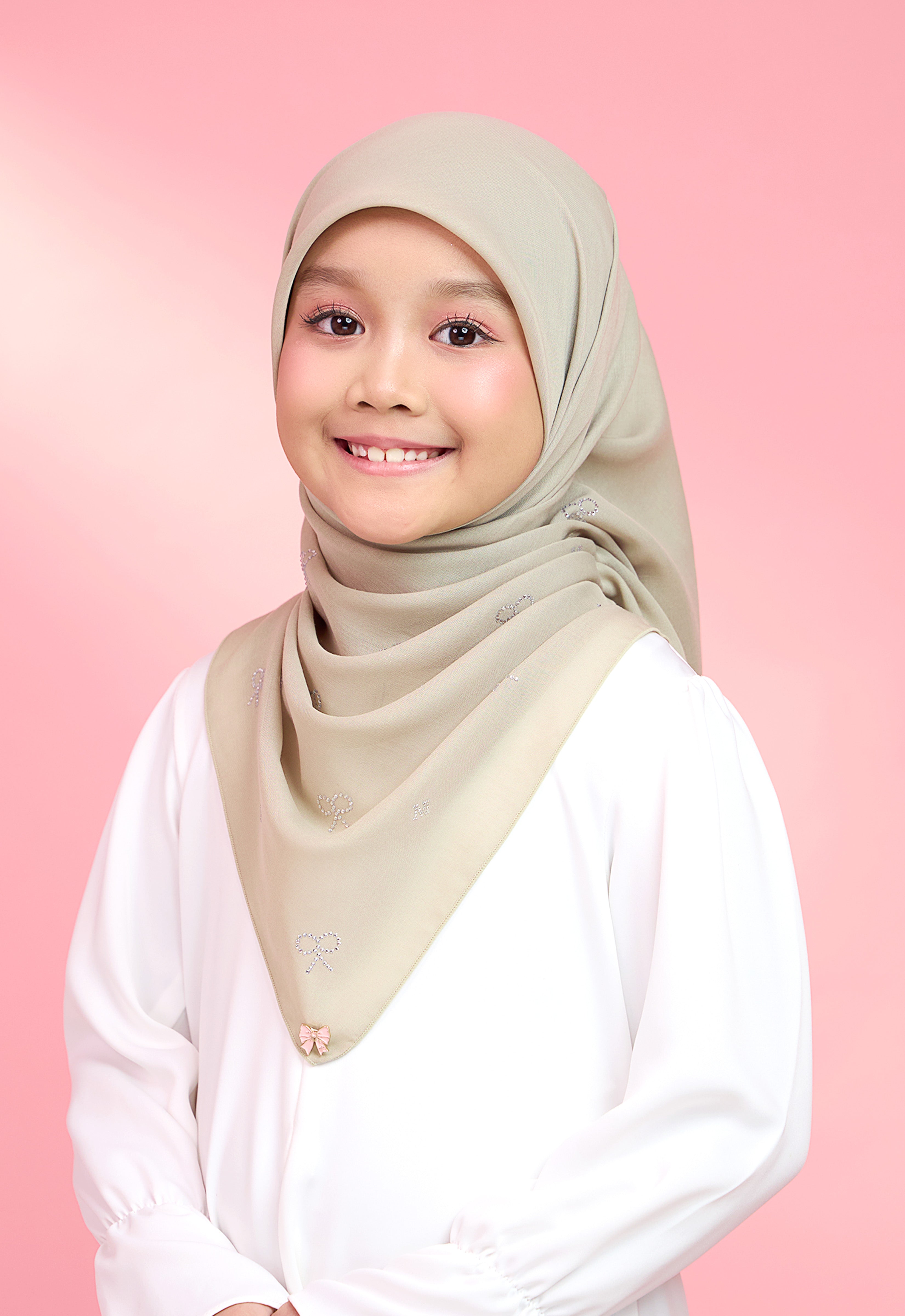 KIDS RIBBONY PLAIN STONE - WHEAT