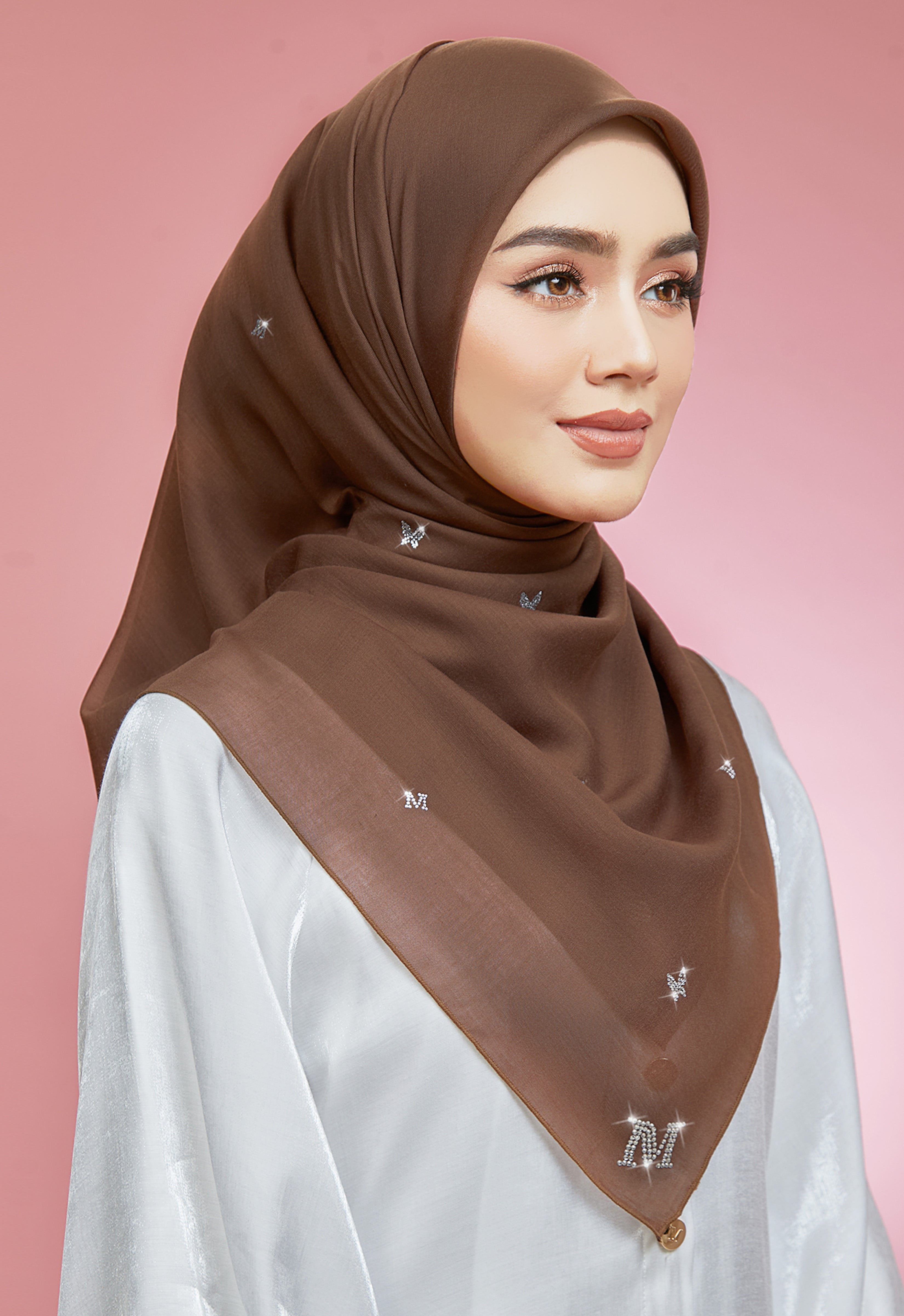 PLAIN BUTTERFLY STONE BAWAL - BROWN