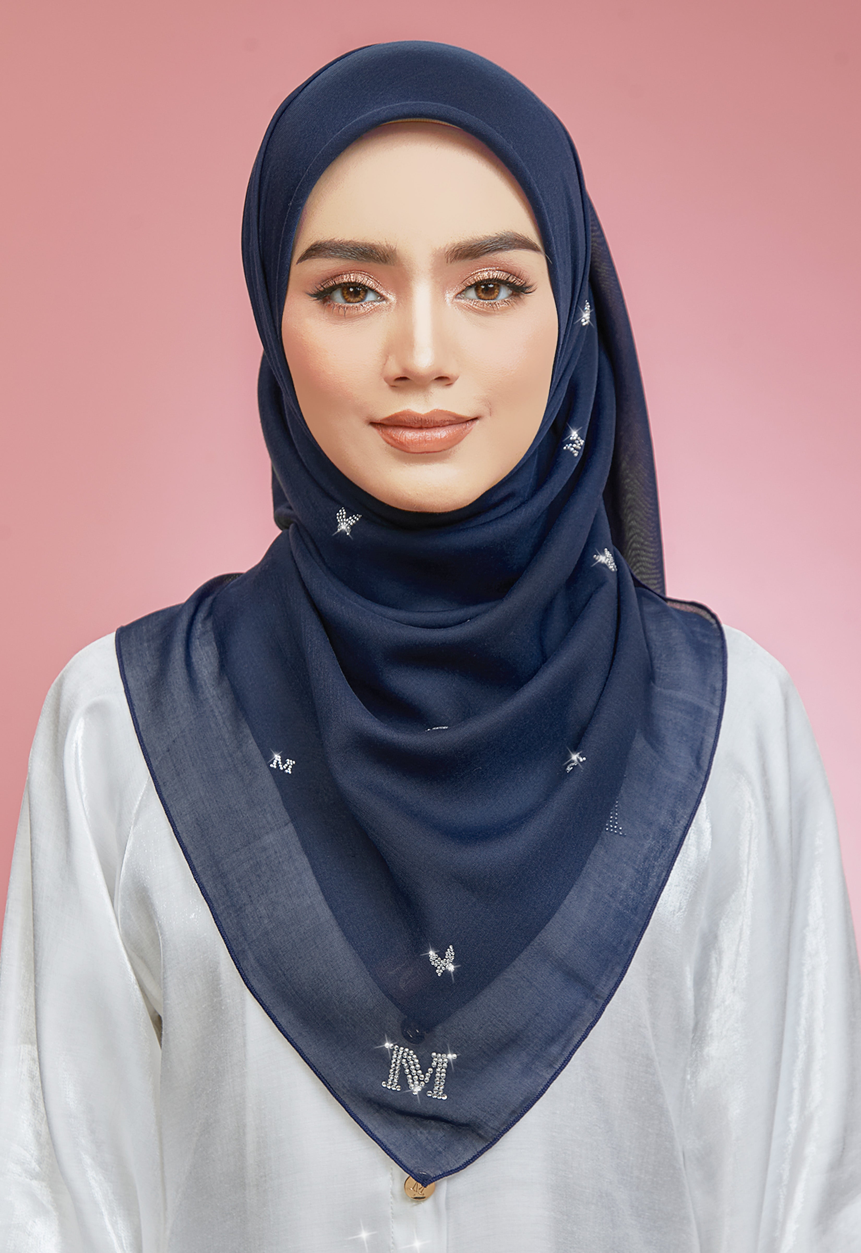 PLAIN BUTTERFLY STONE BAWAL - DARK BLUE