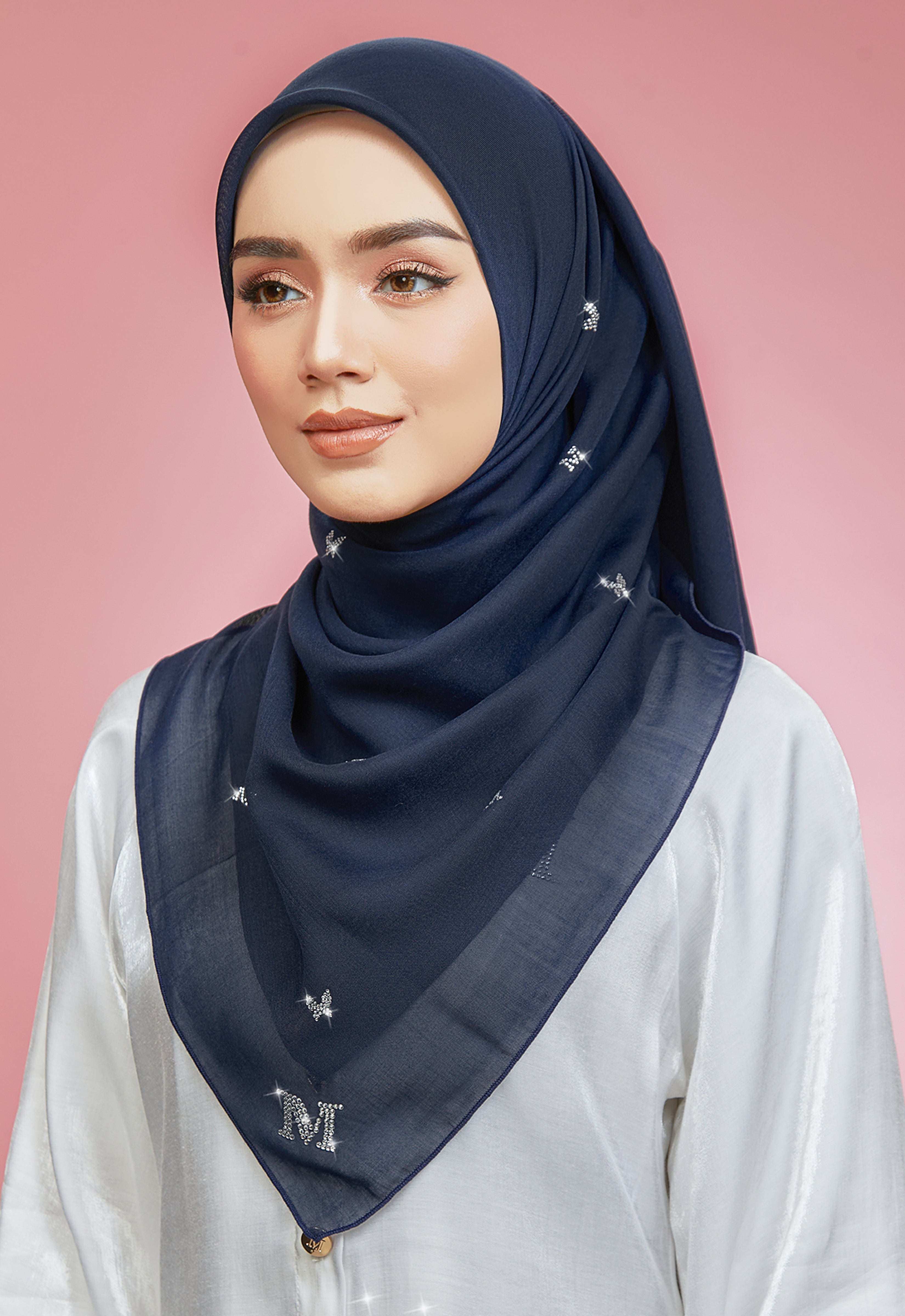 PLAIN BUTTERFLY STONE BAWAL - DARK BLUE