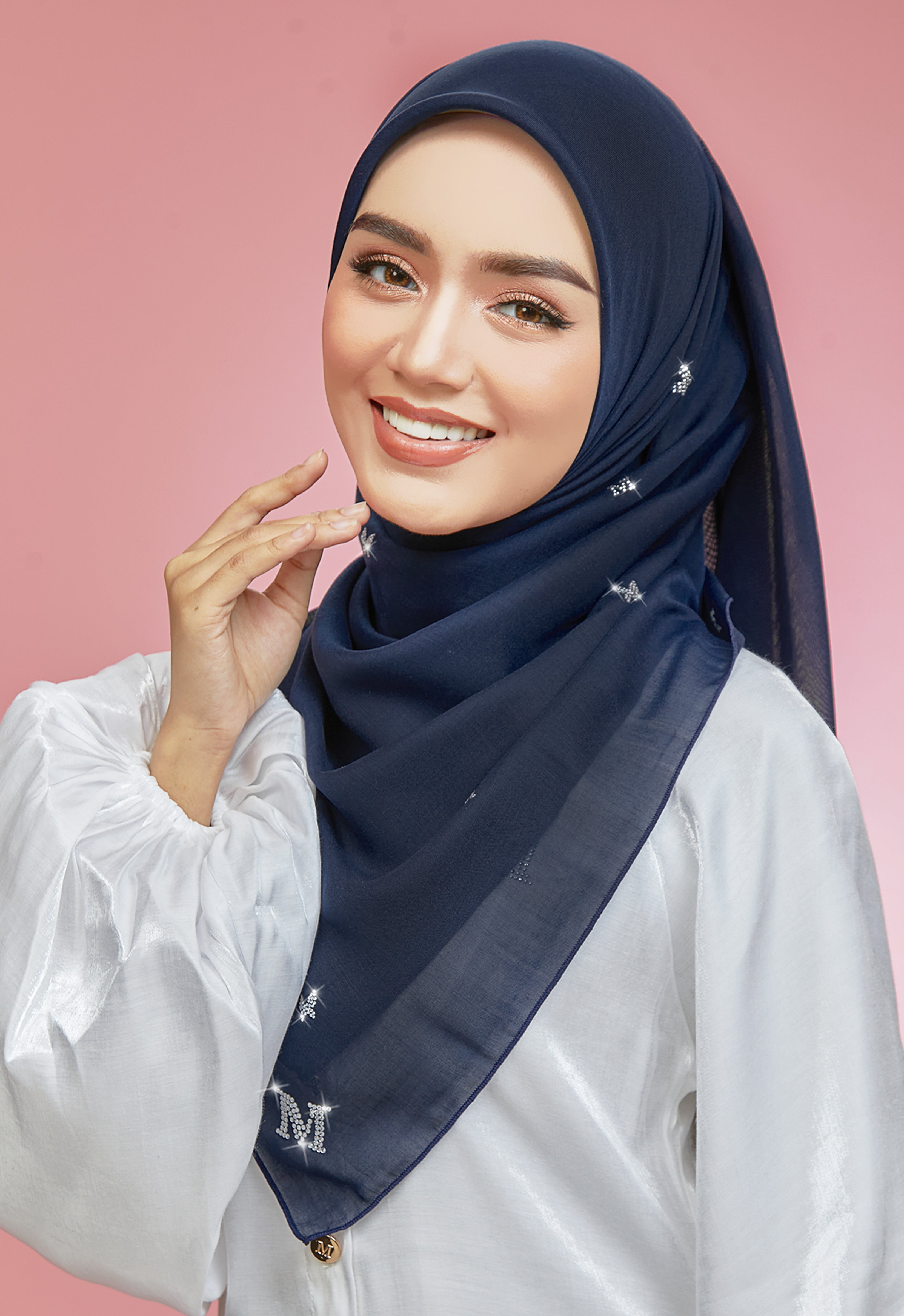 PLAIN BUTTERFLY STONE BAWAL - DARK BLUE