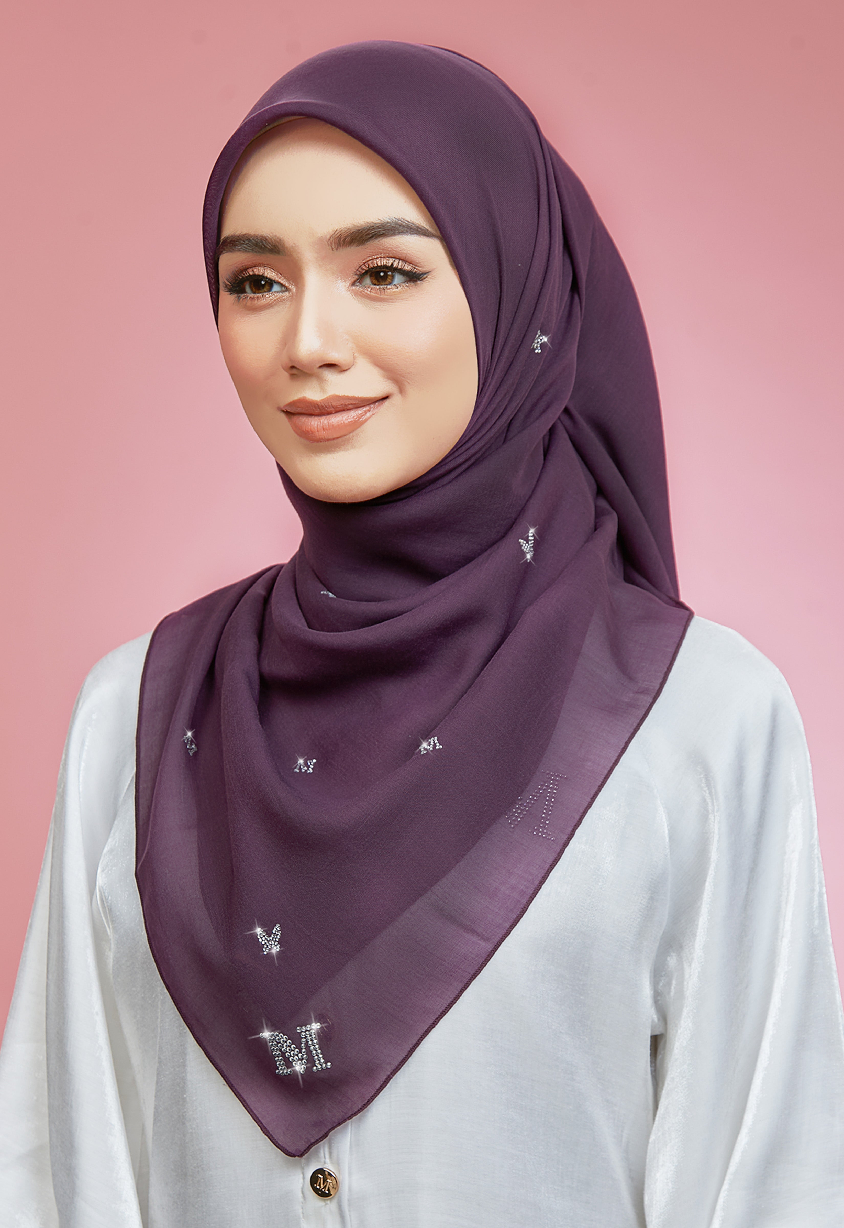 PLAIN BUTTERFLY STONE BAWAL - DARK PURPLE