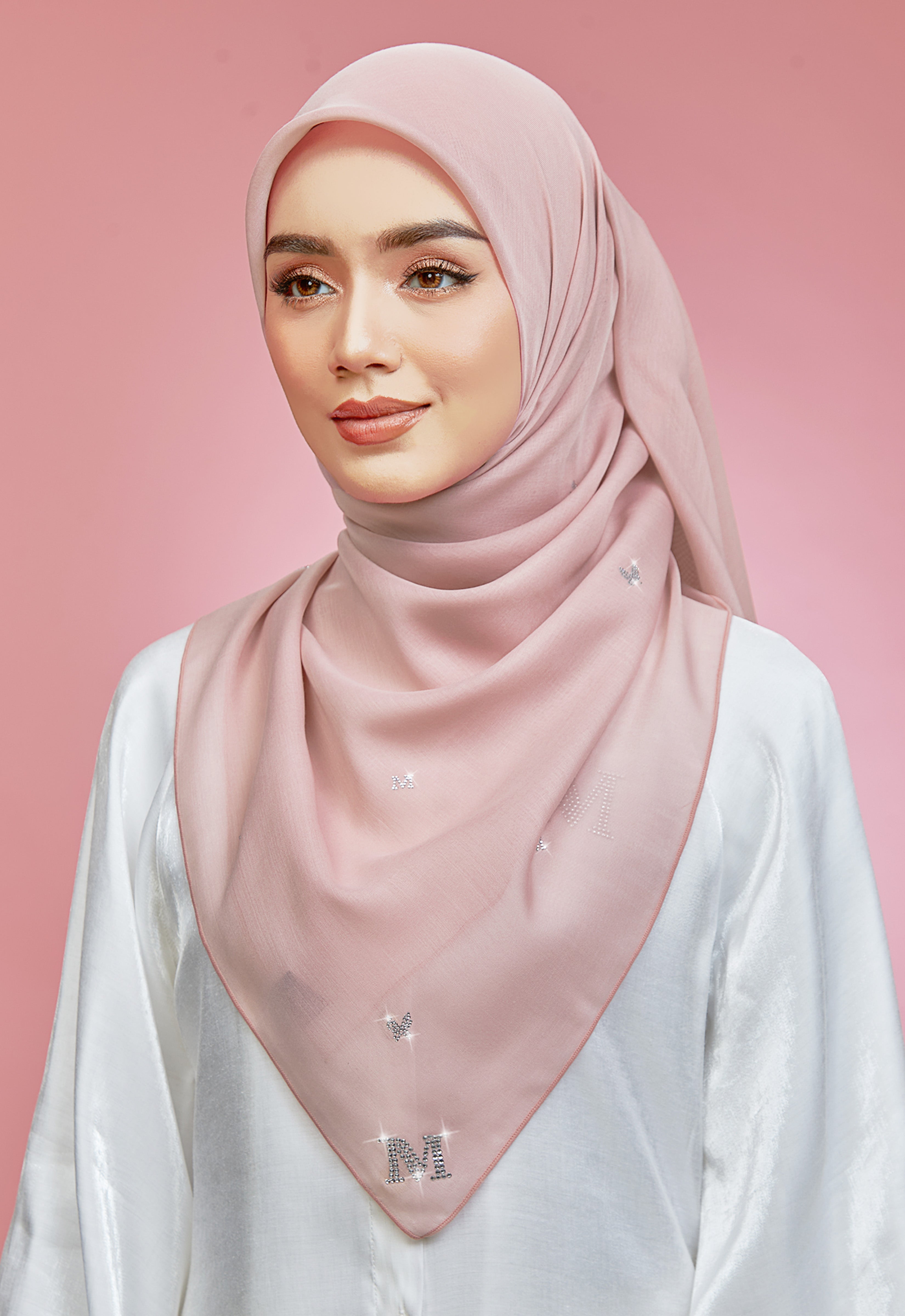 PLAIN BUTTERFLY STONE BAWAL - DUSTY PINK