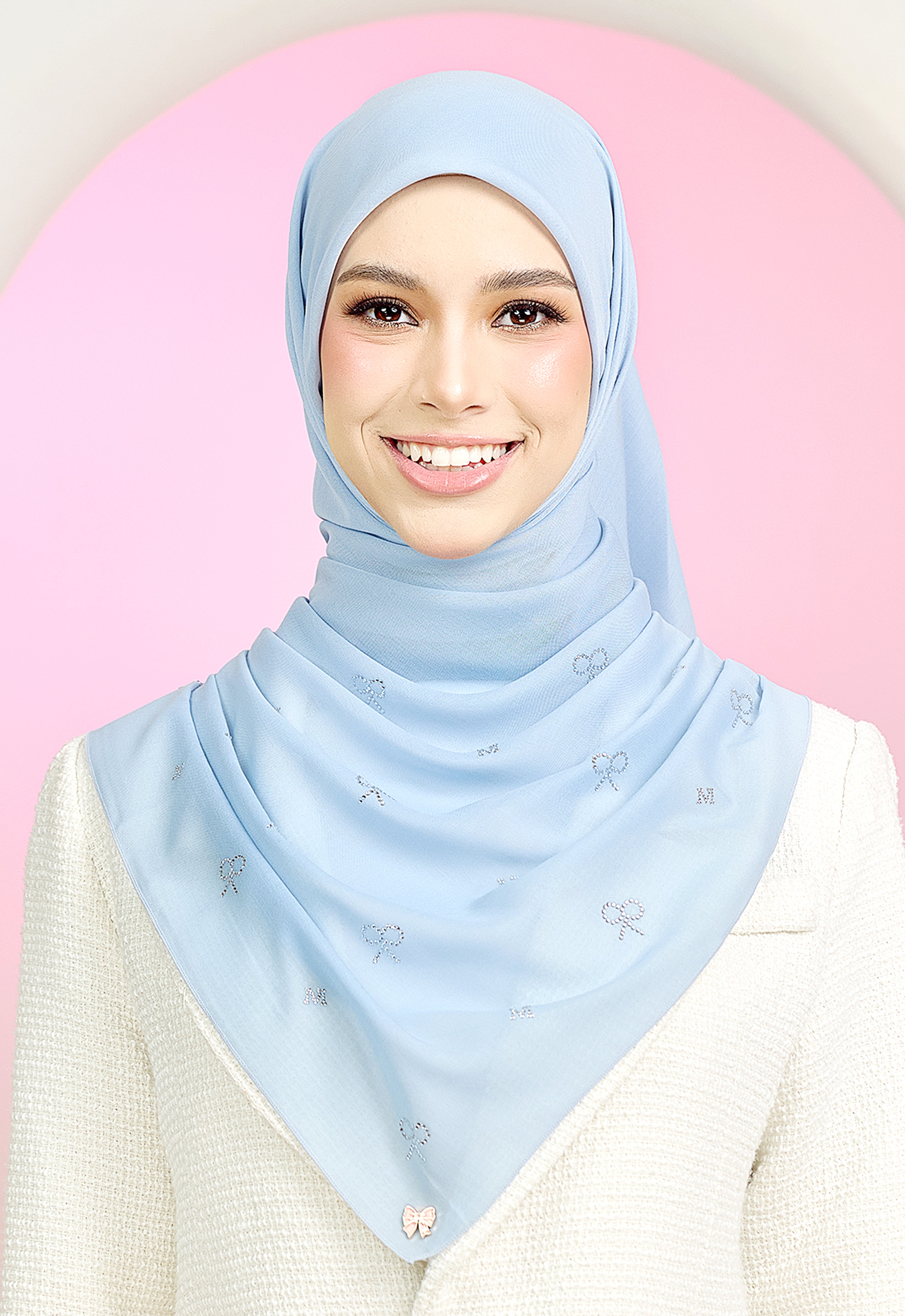 RIBBONY PLAIN STONE - LIGHT BLUE