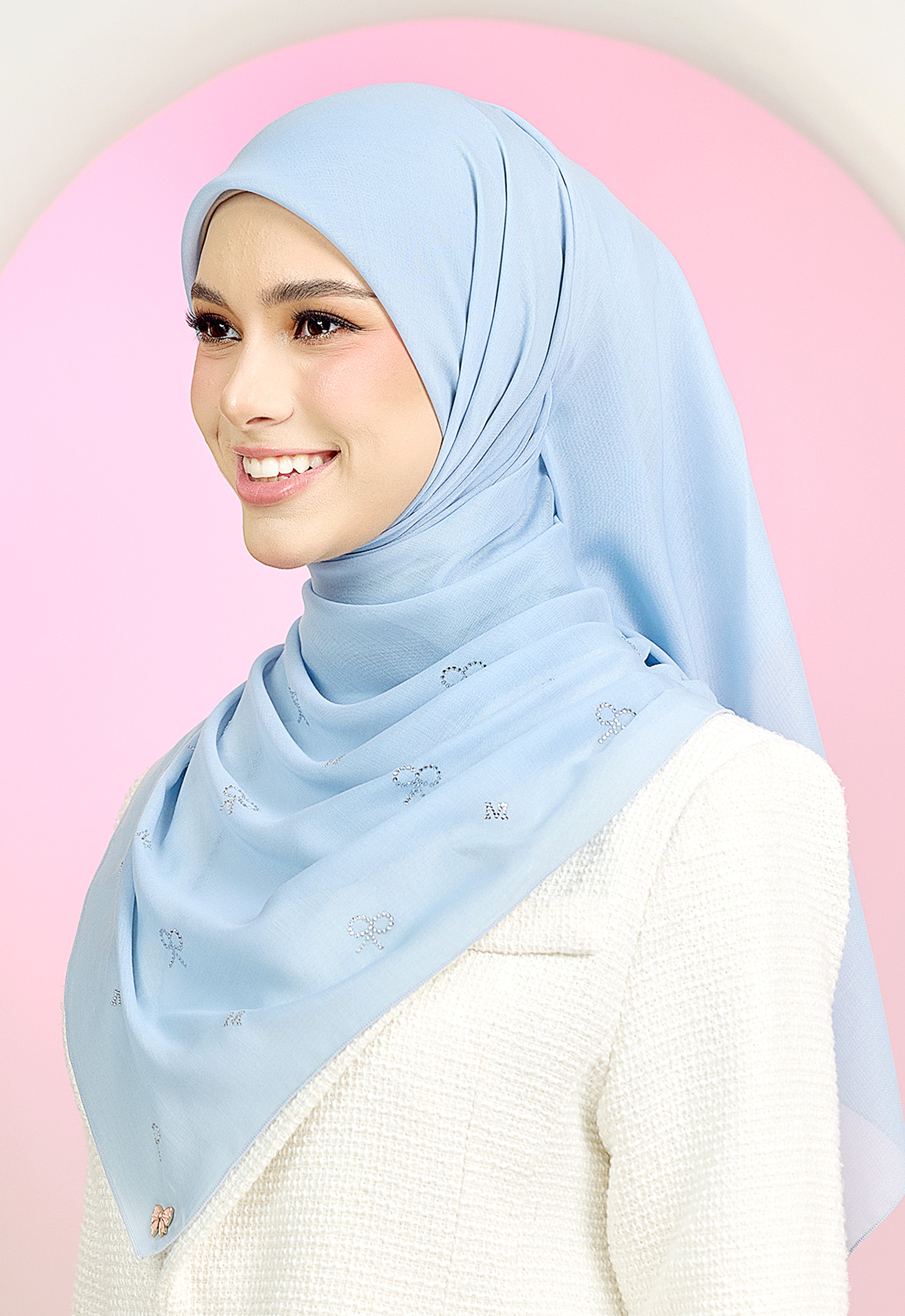 RIBBONY PLAIN STONE - LIGHT BLUE