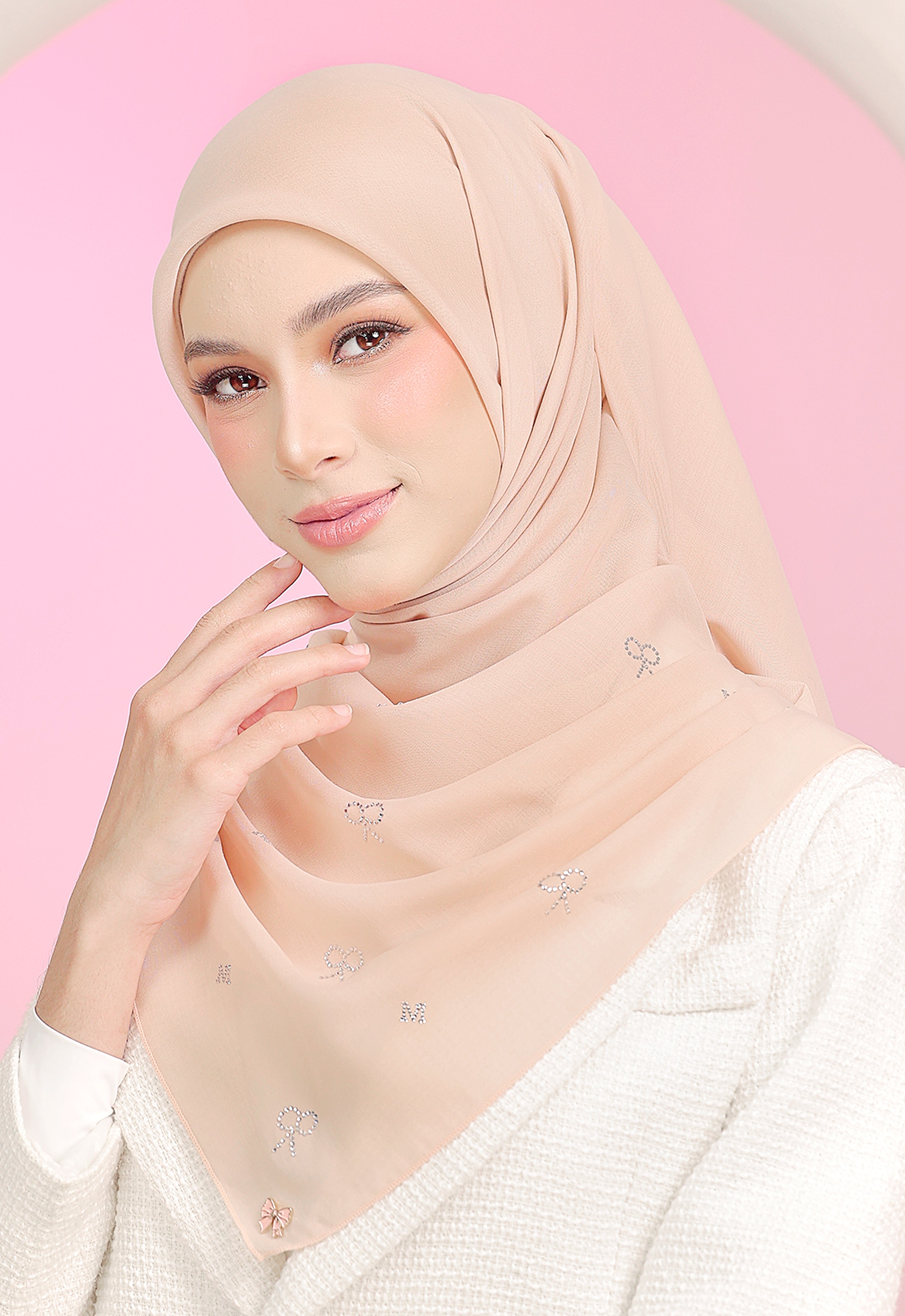 RIBBONY PLAIN STONE - NUDE
