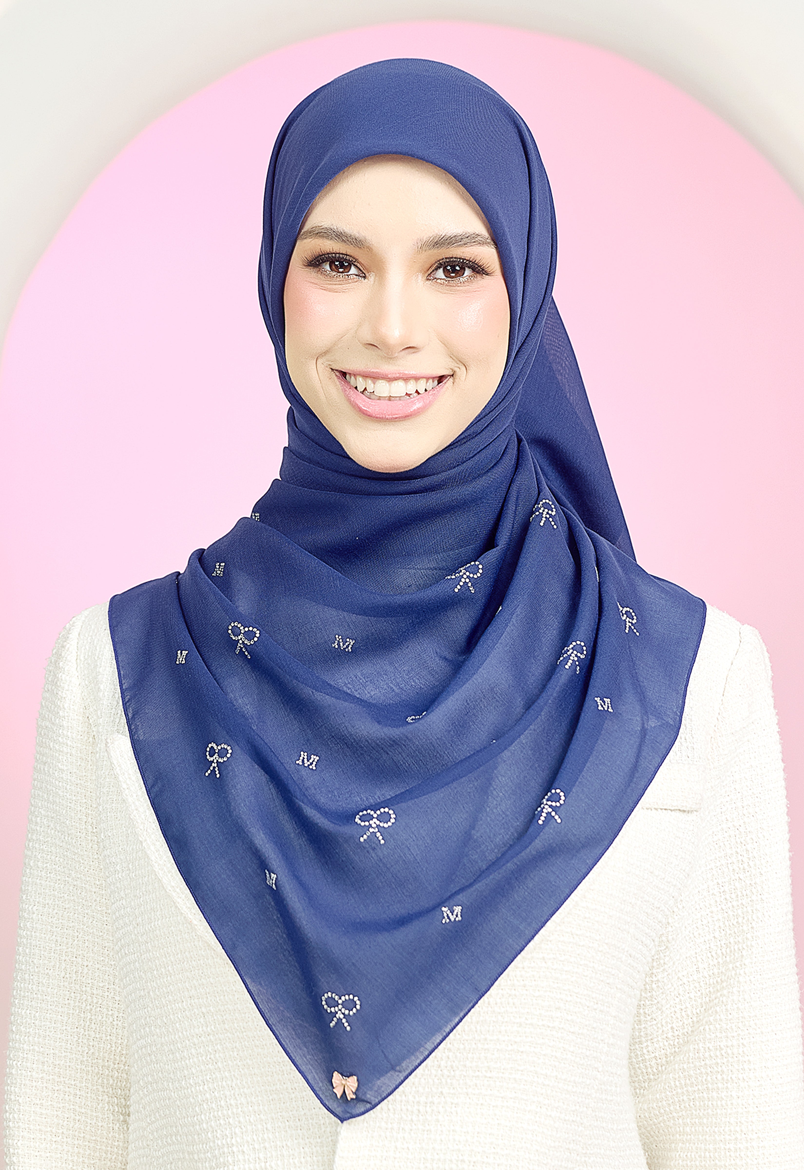RIBBONY PLAIN STONE - ROYAL BLUE