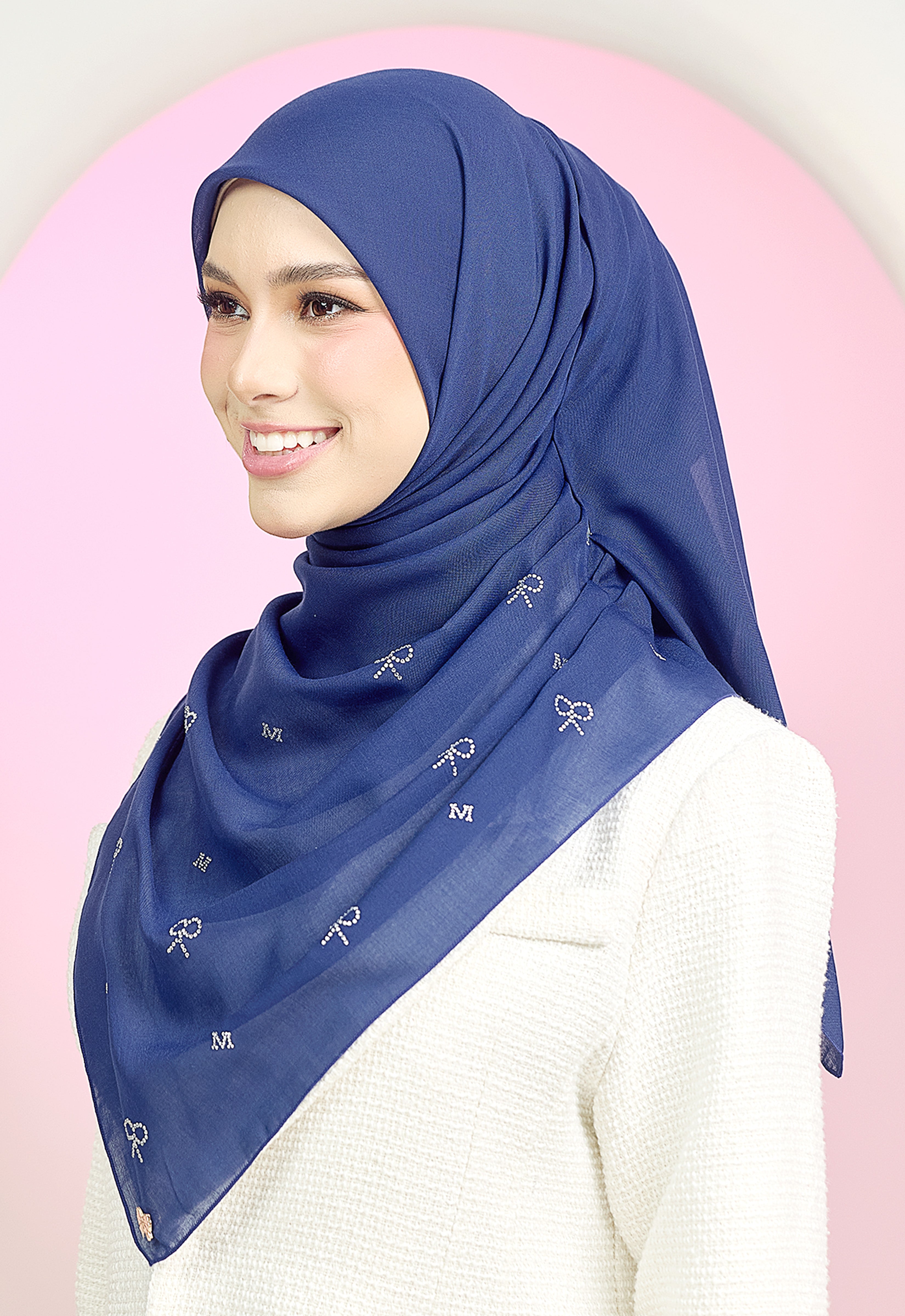 RIBBONY PLAIN STONE - ROYAL BLUE