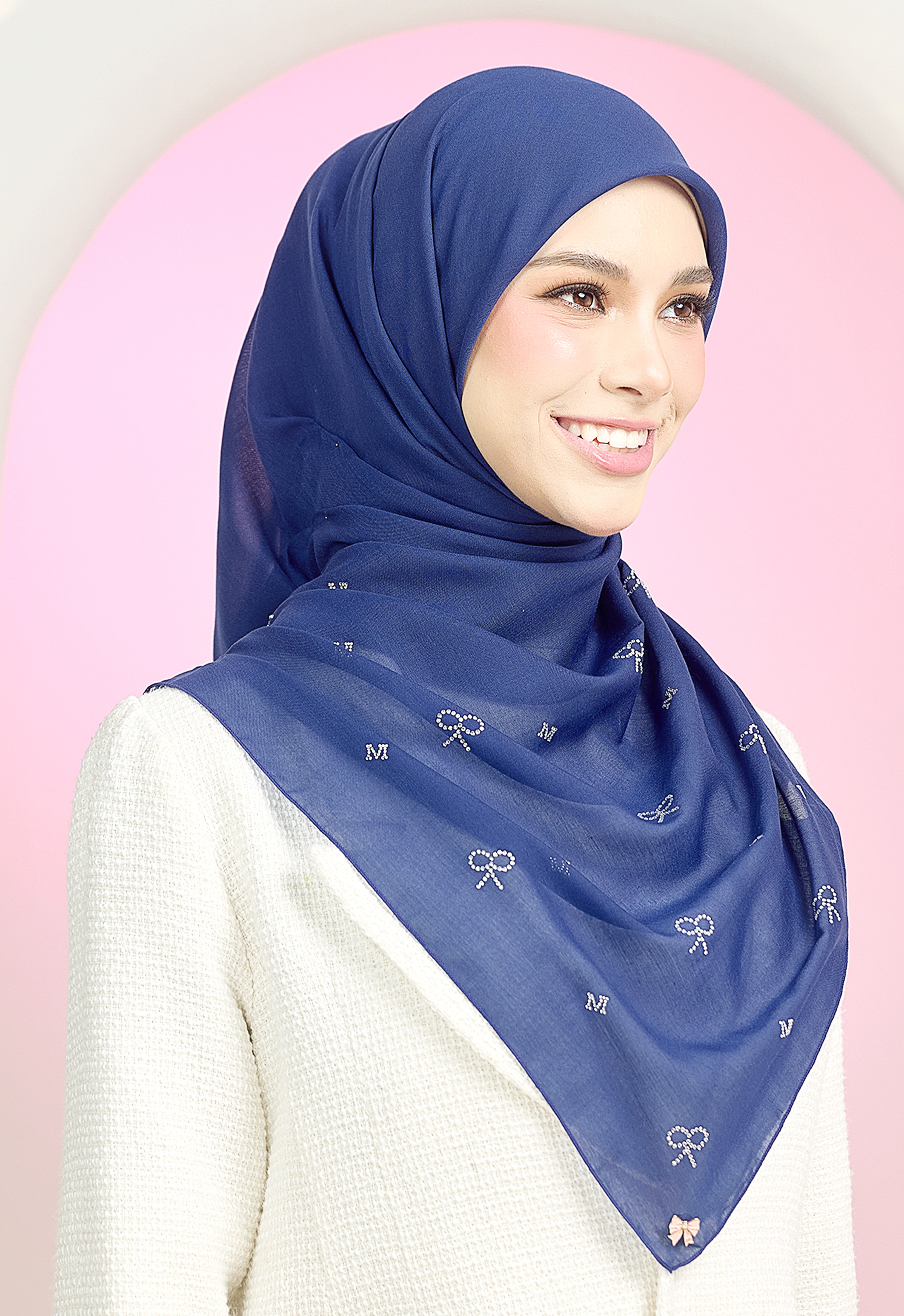 RIBBONY PLAIN STONE - ROYAL BLUE