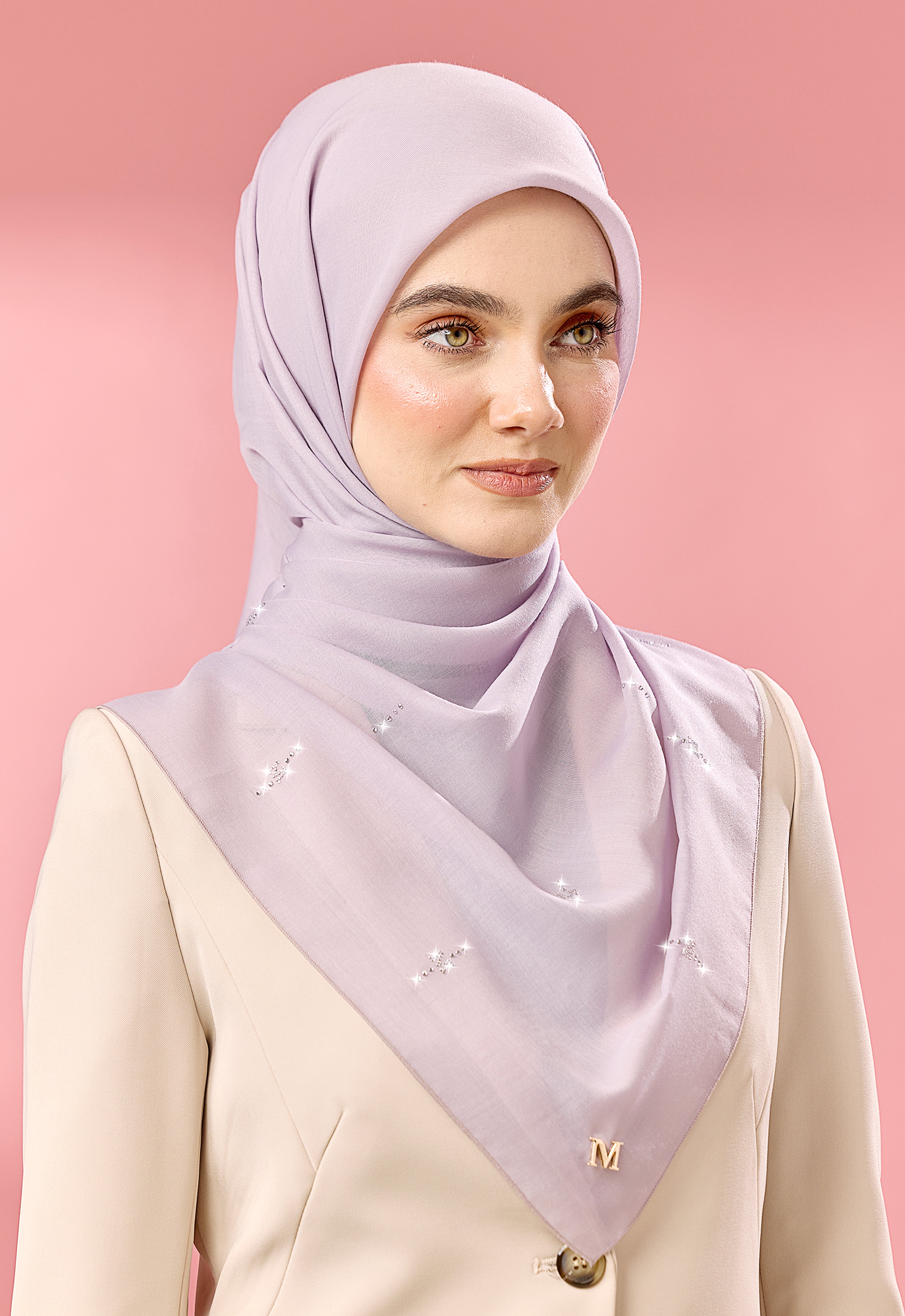 SURI PLAIN STONE - LIGHT PURPLE