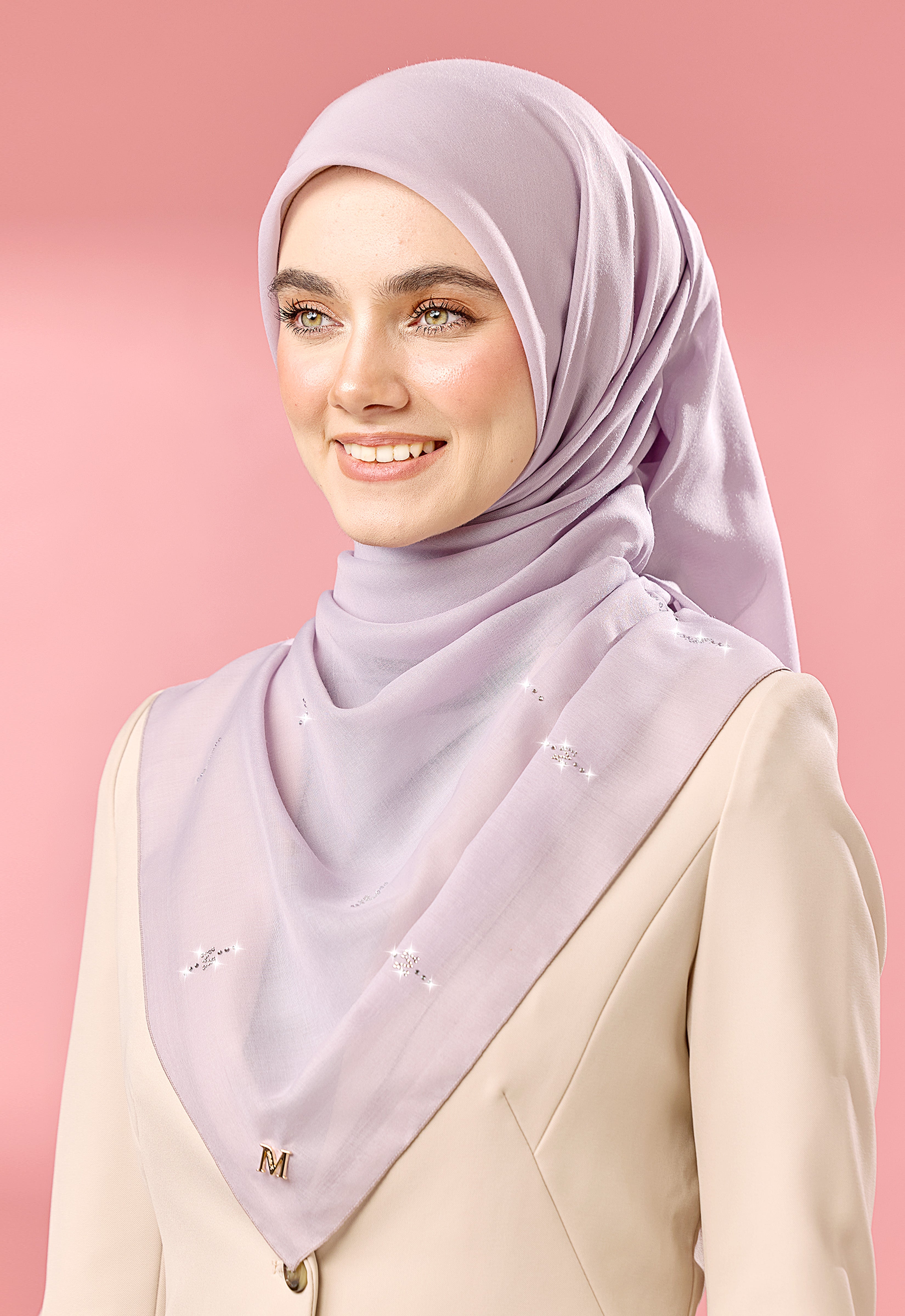 SURI PLAIN STONE - LIGHT PURPLE