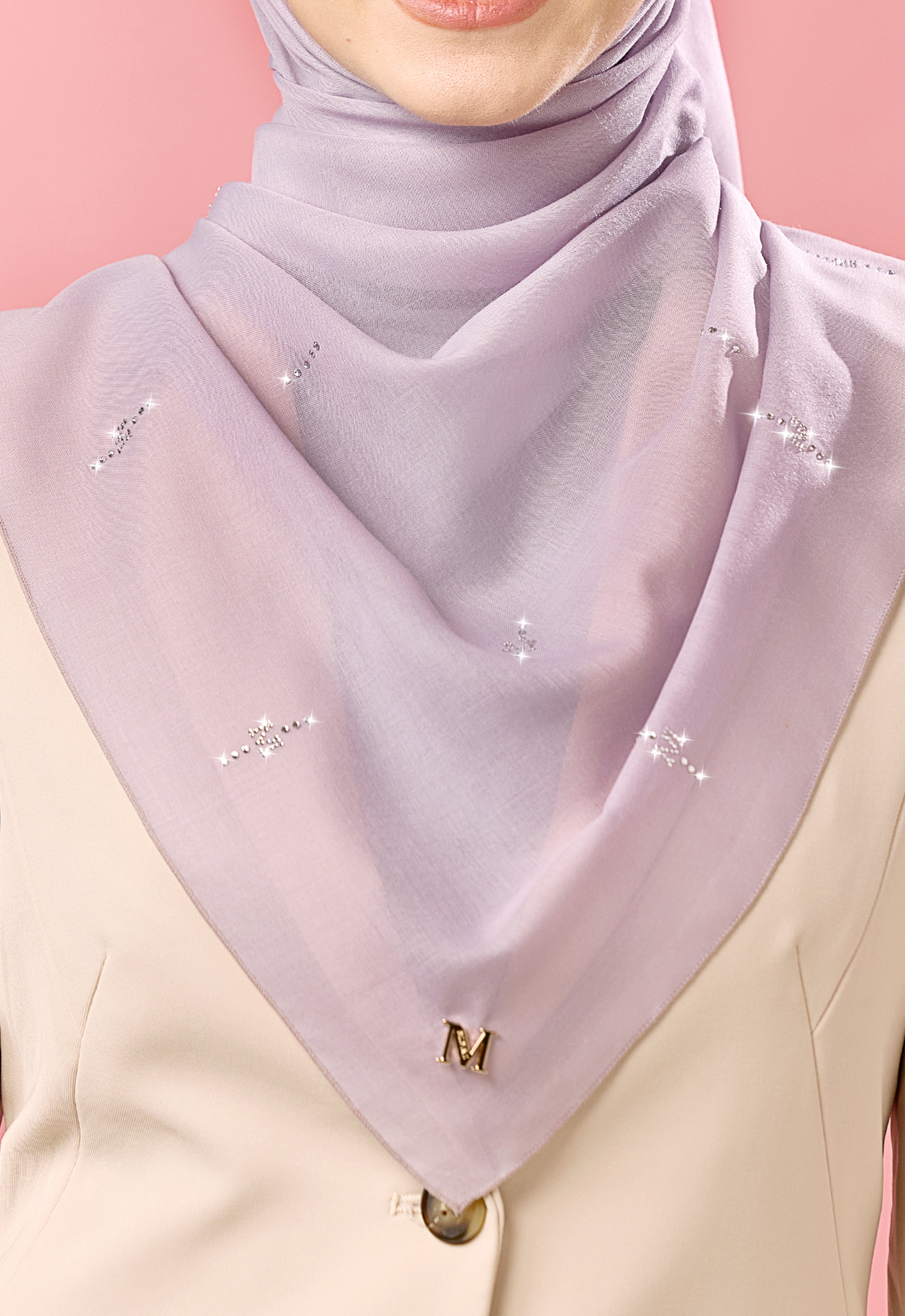 SURI PLAIN STONE - LIGHT PURPLE