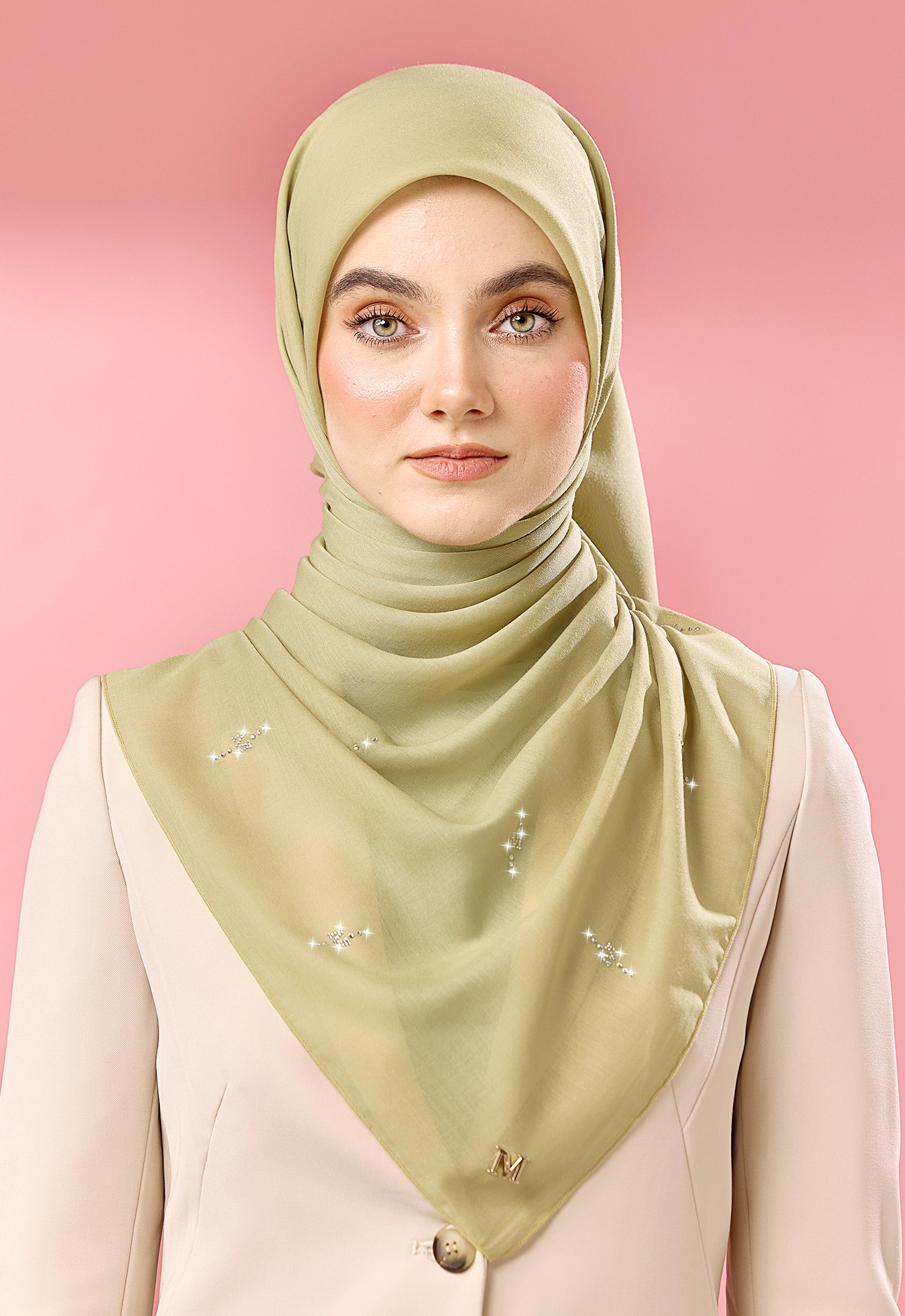 SURI PLAIN STONE - MOSS GREEN