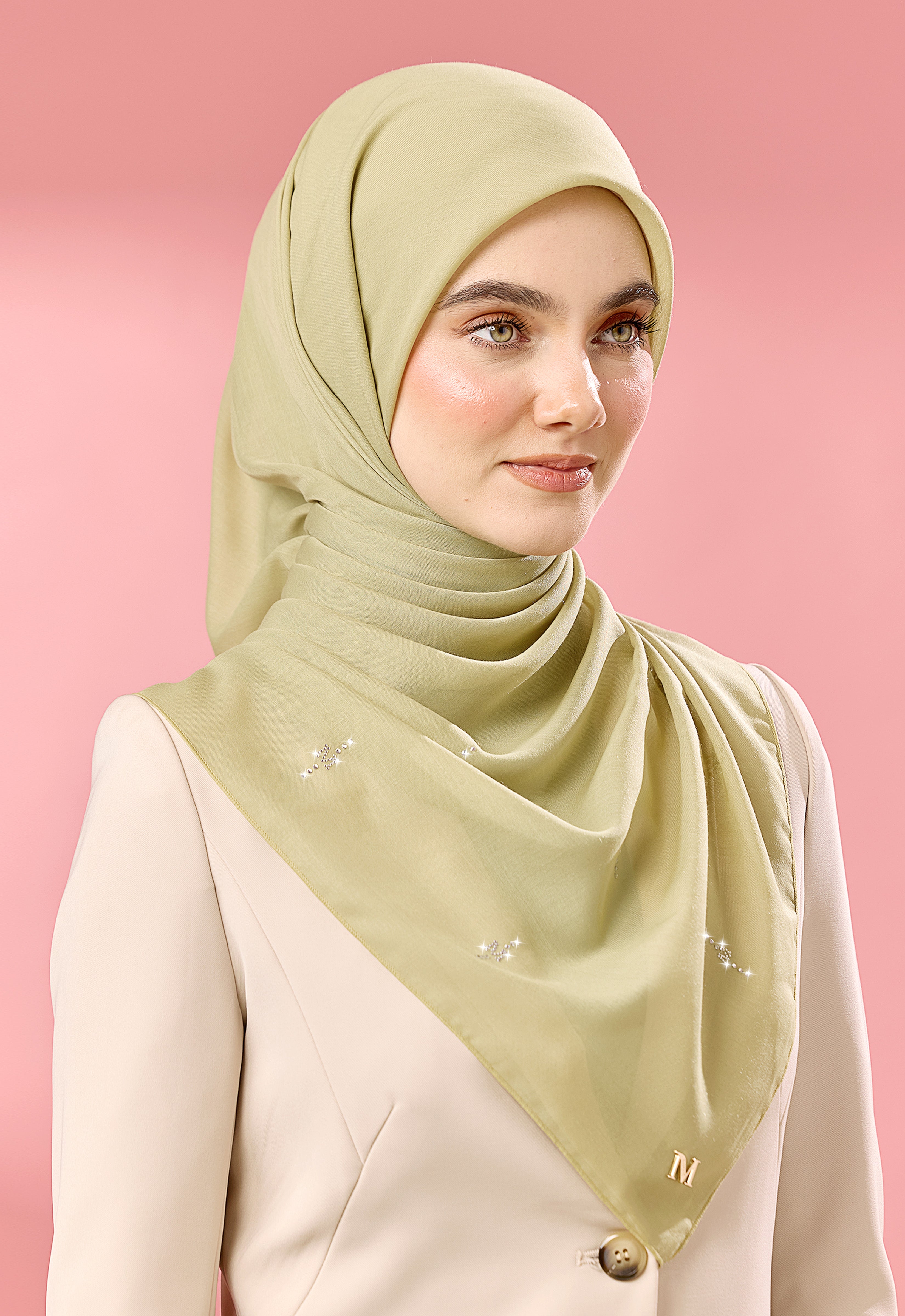 SURI PLAIN STONE - MOSS GREEN