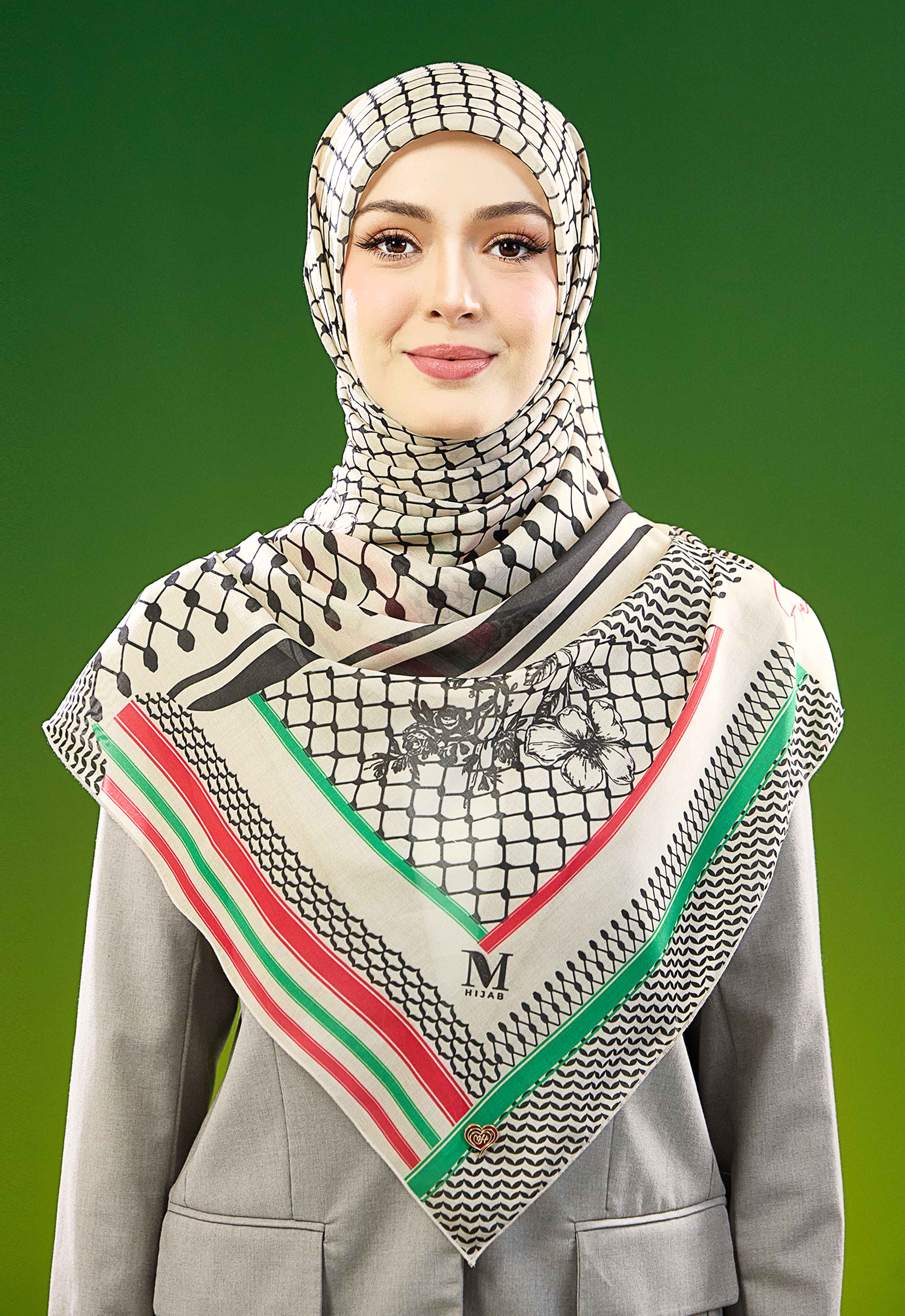 KUFIYA BAWAL - CHAMPAGNE