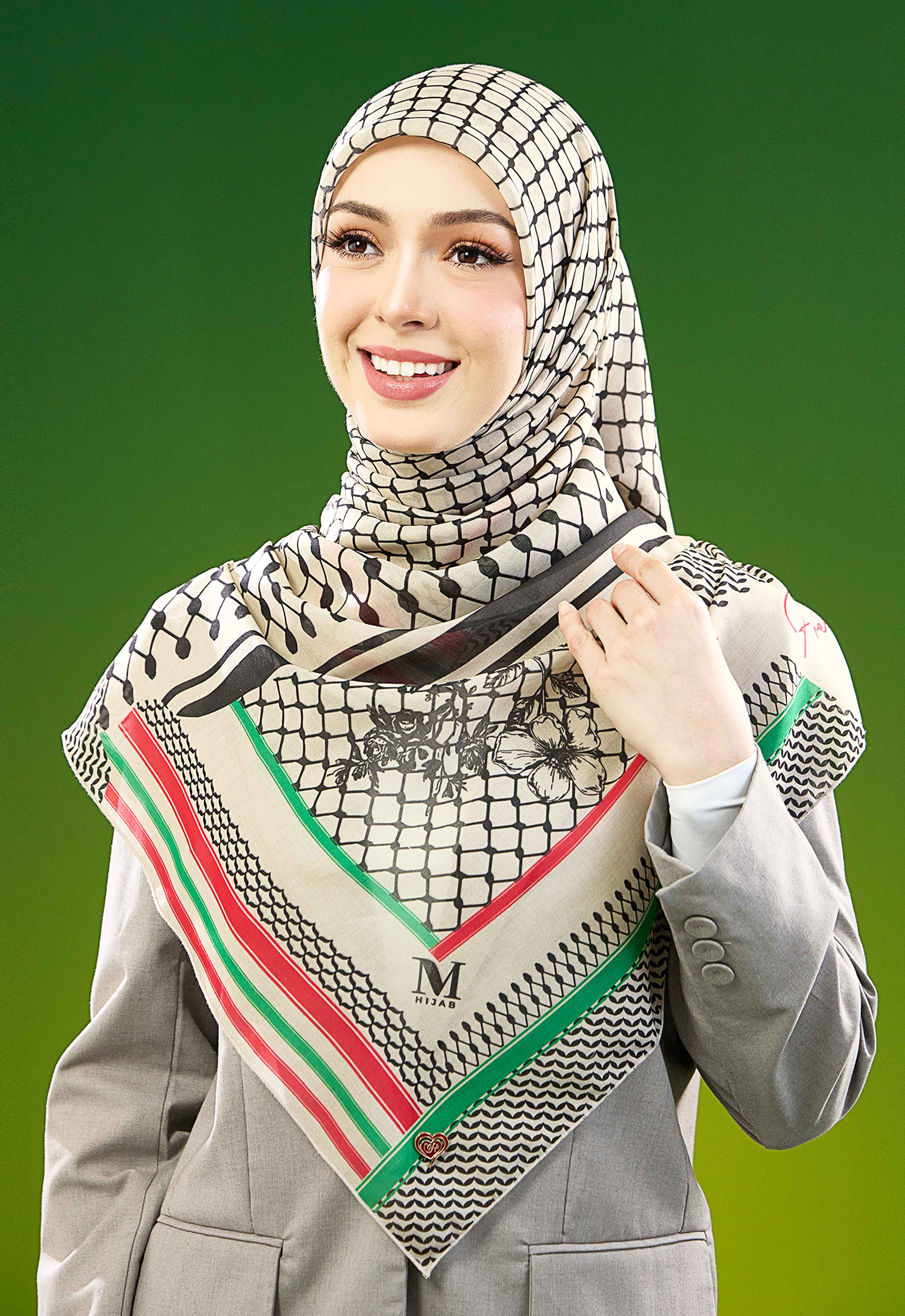 KUFIYA BAWAL - CHAMPAGNE