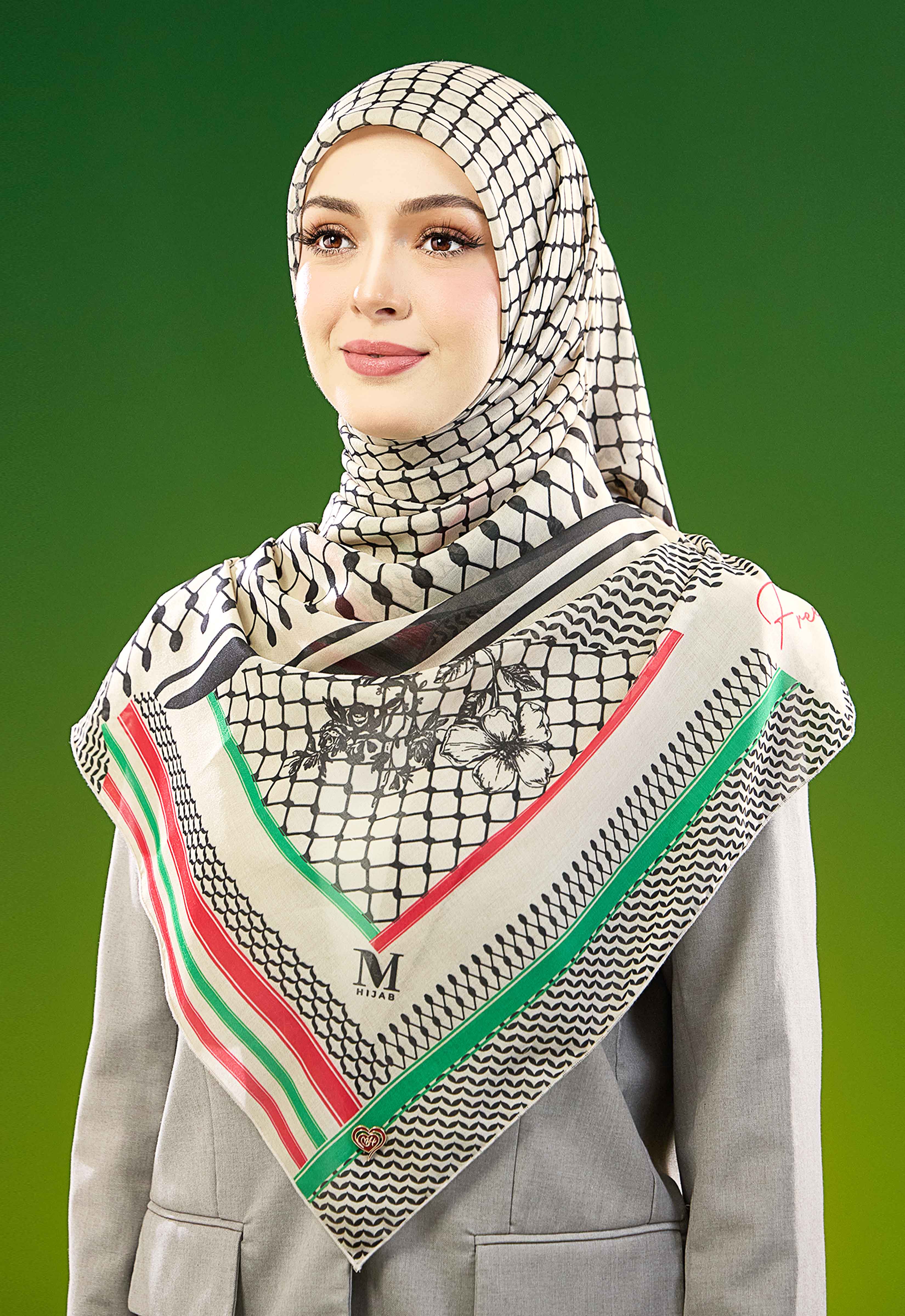 KUFIYA BAWAL - CHAMPAGNE