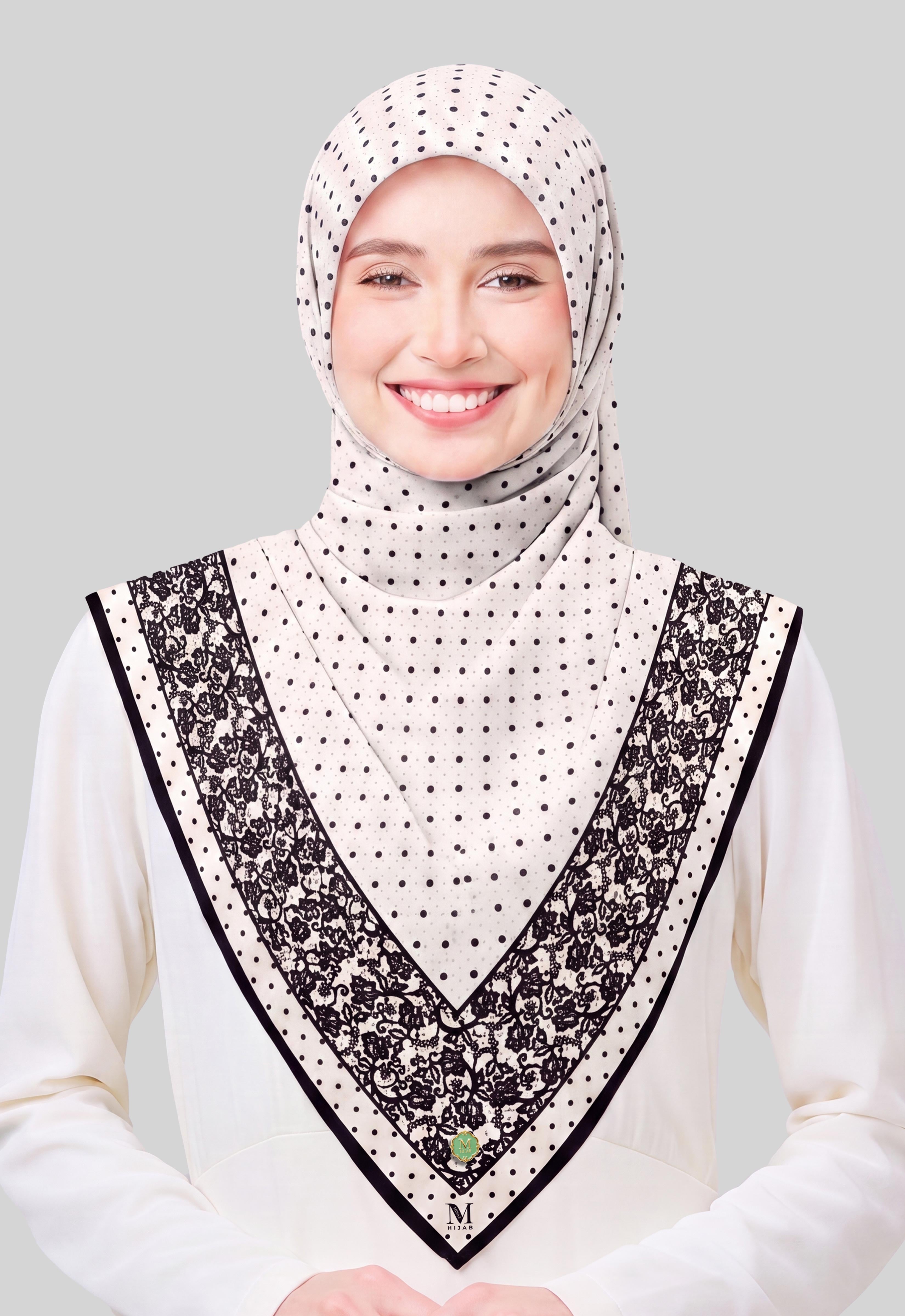 FOMO LACEY POLKA - BLACK WHITE