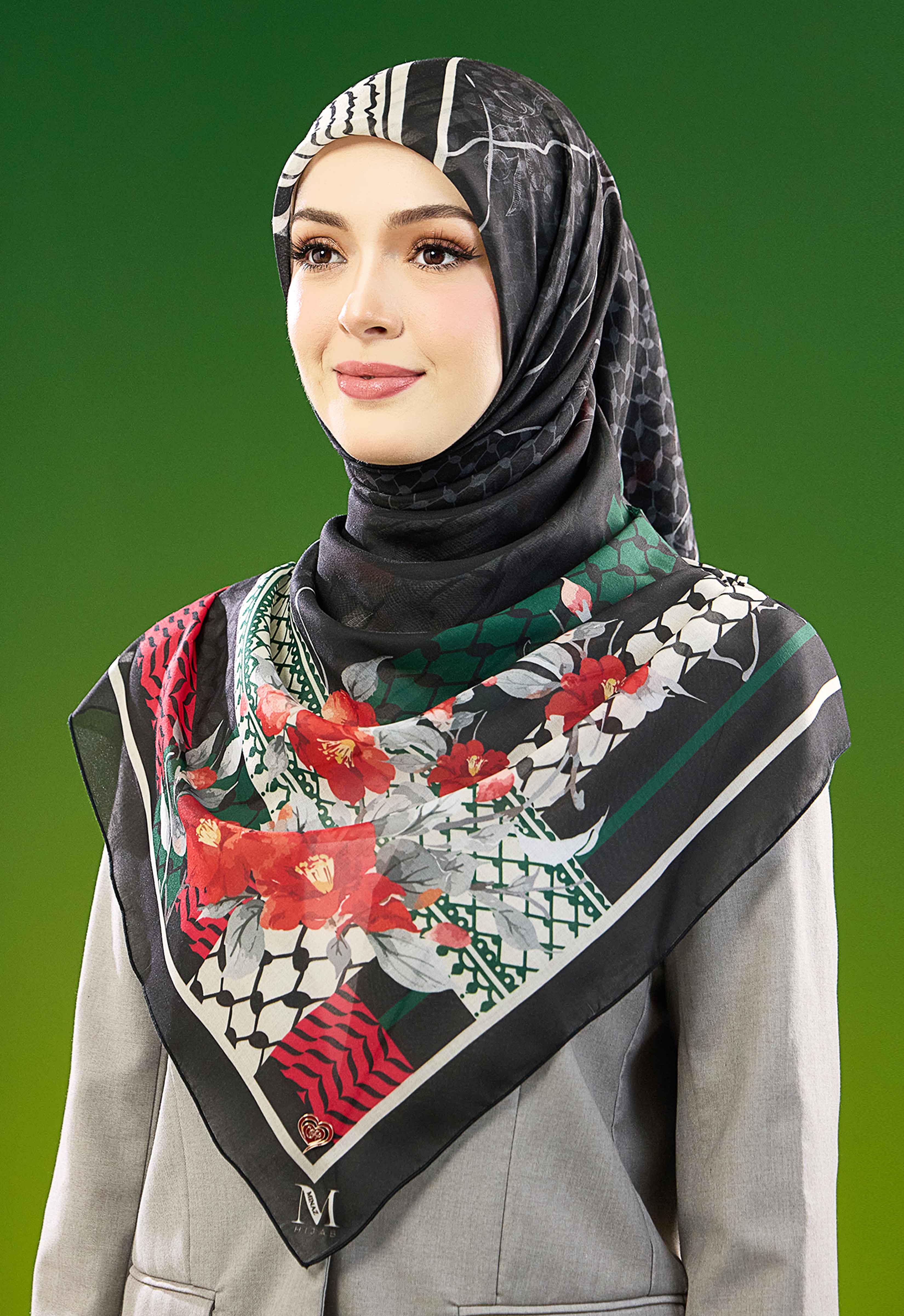 PALESTINE BLOOM BAWAL - BLACK