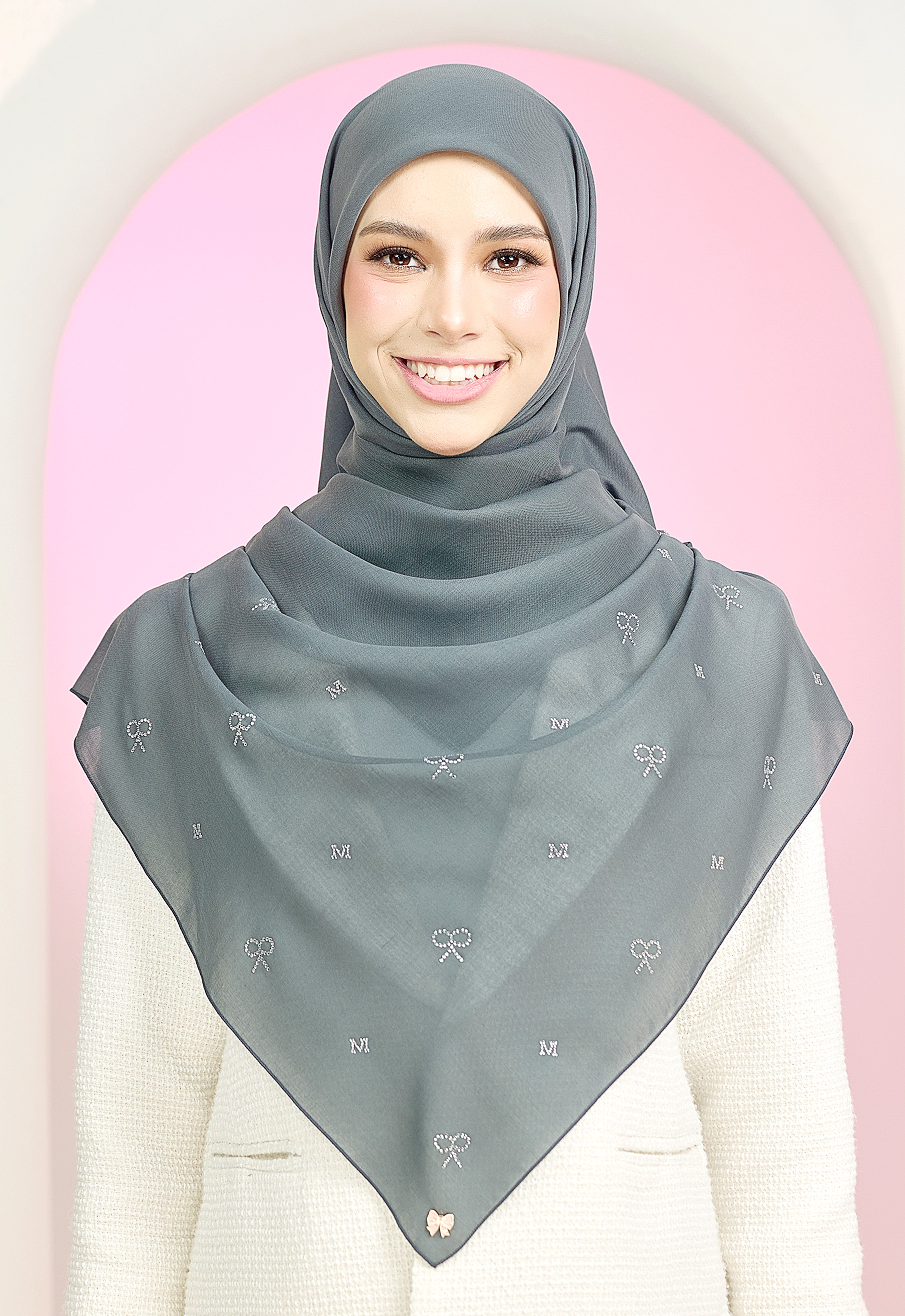 RIBBONY PLAIN STONE - DARK GRAY