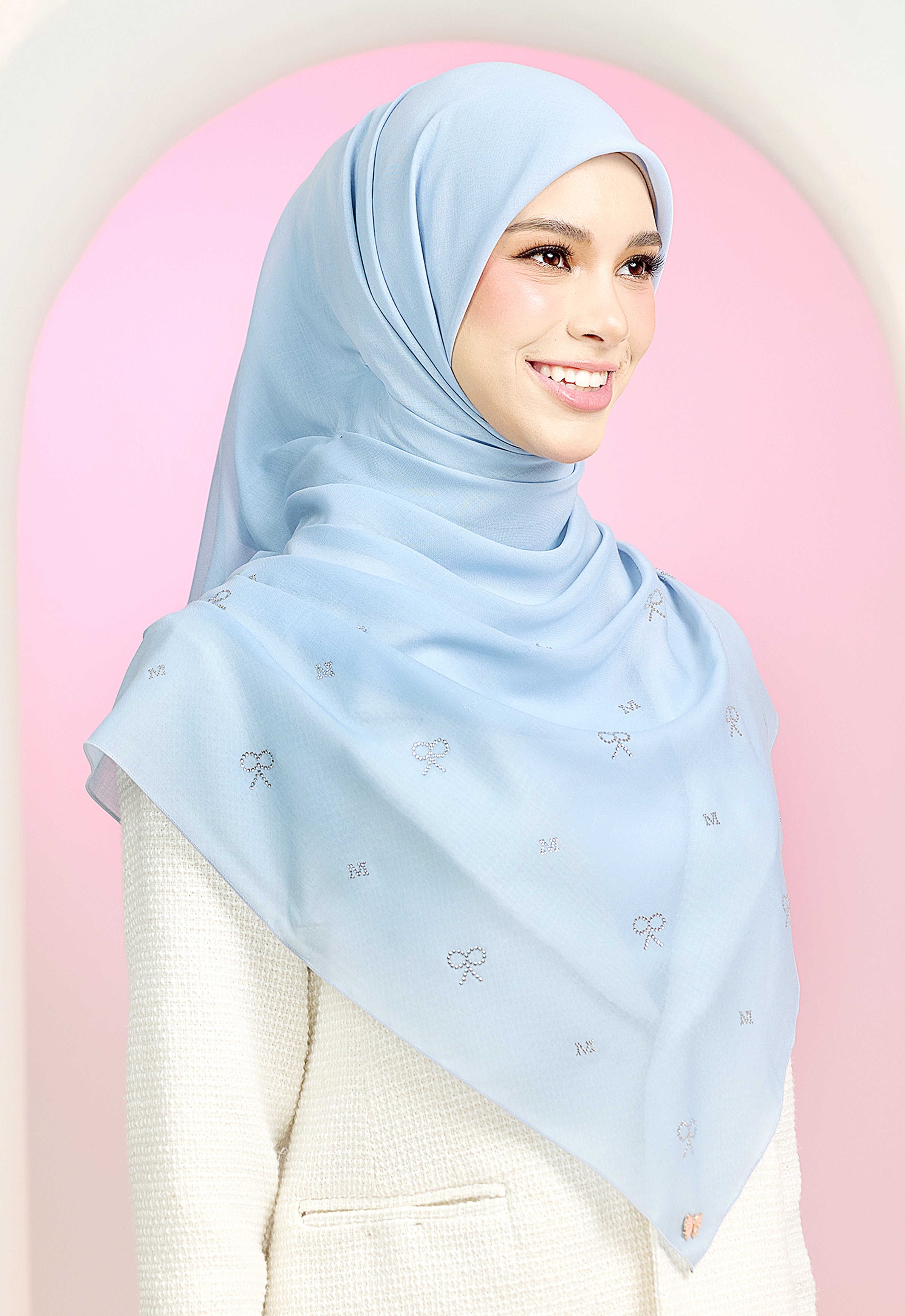 RIBBONY PLAIN STONE - LIGHT BLUE