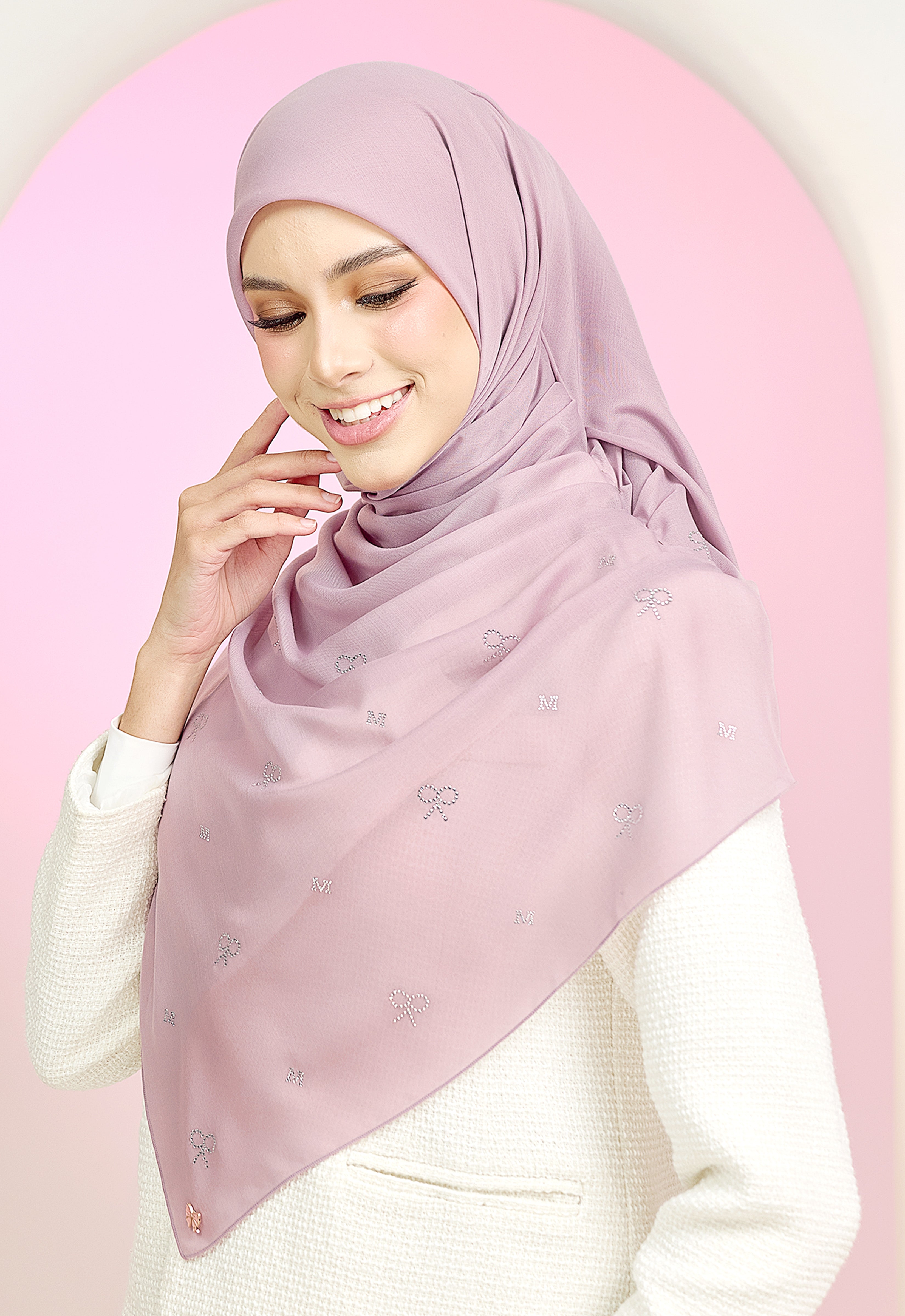 RIBBONY PLAIN STONE - LILAC
