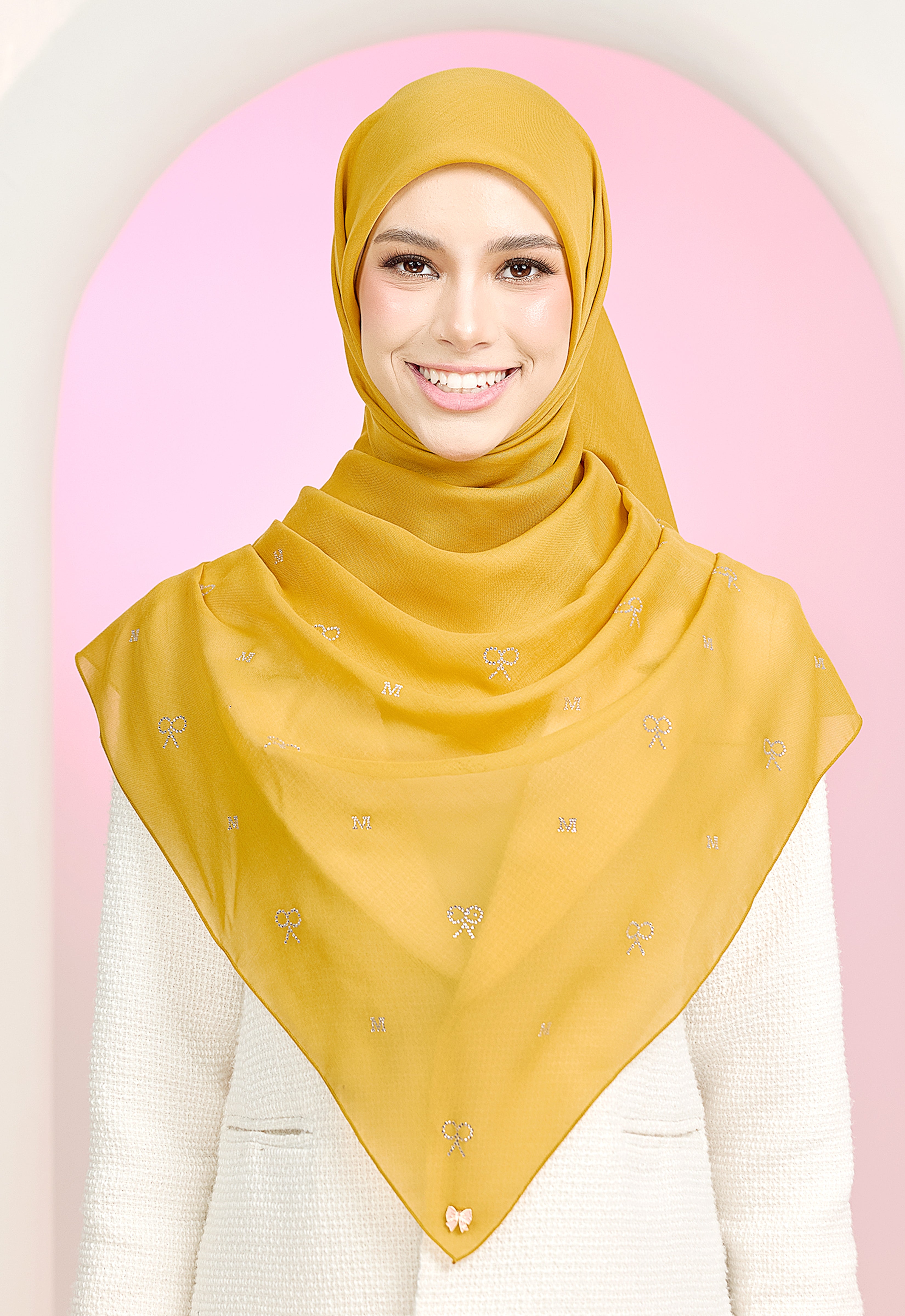 RIBBONY PLAIN STONE - MUSTARD