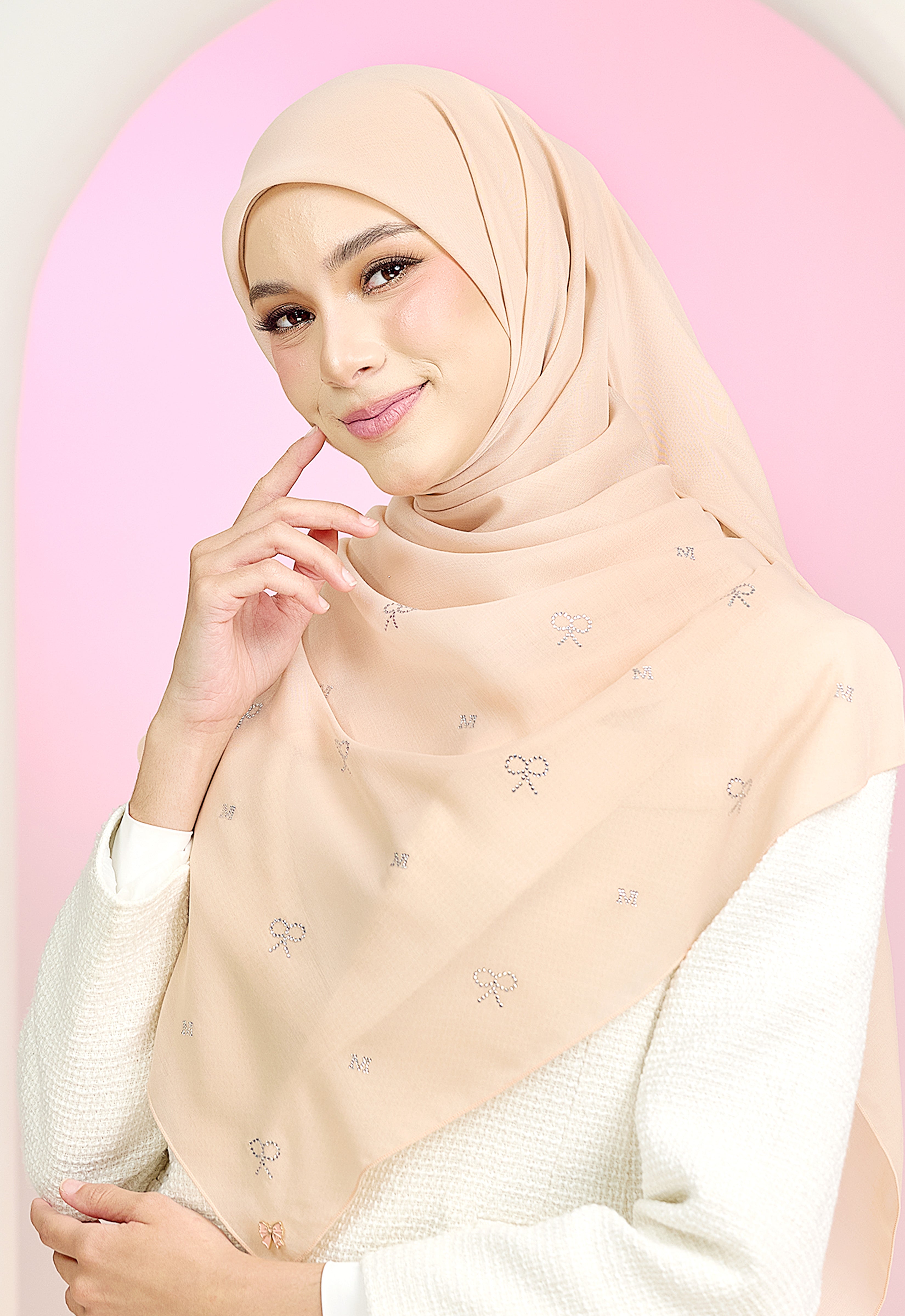 RIBBONY PLAIN STONE - NUDE