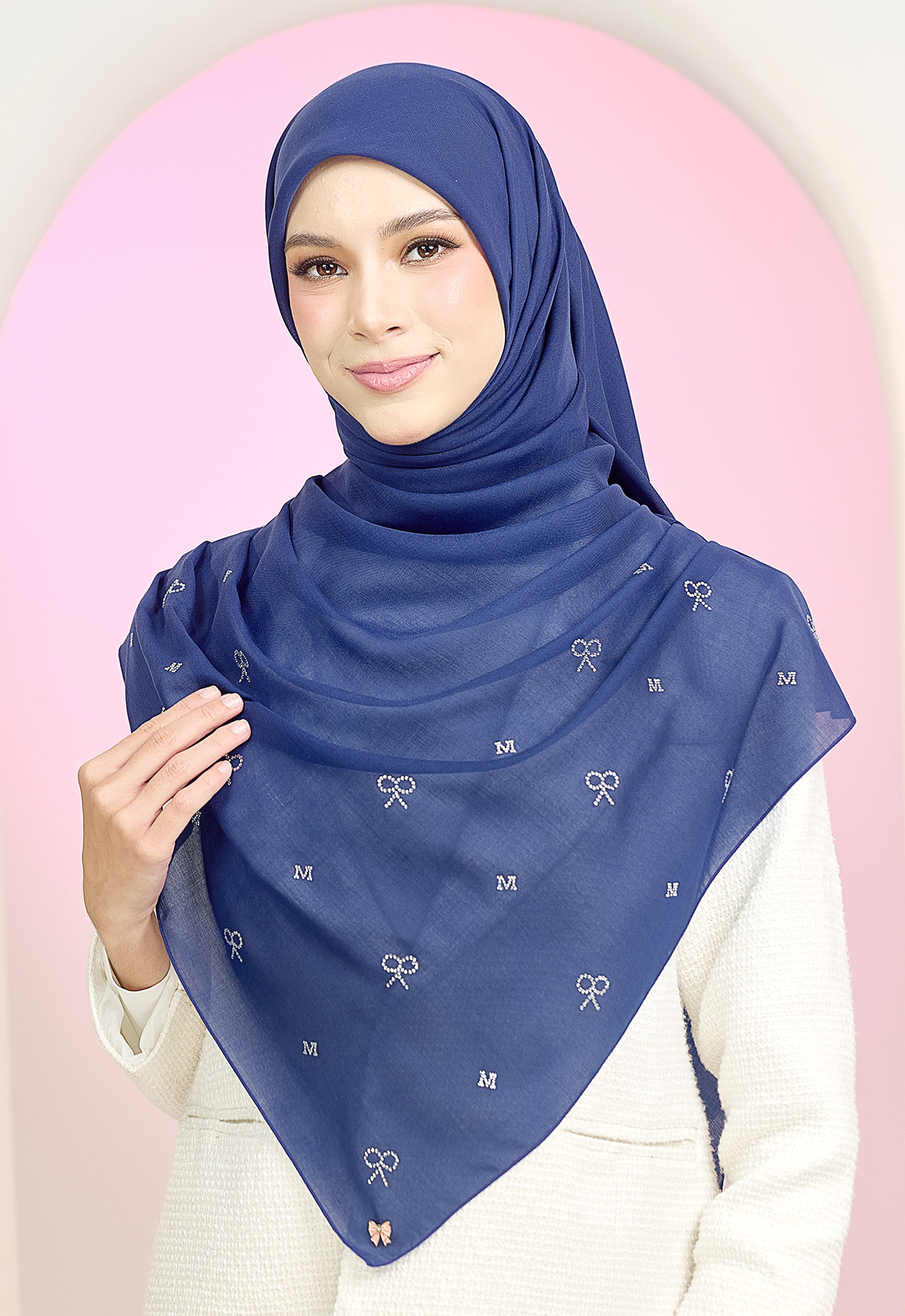 RIBBONY PLAIN STONE - ROYAL BLUE