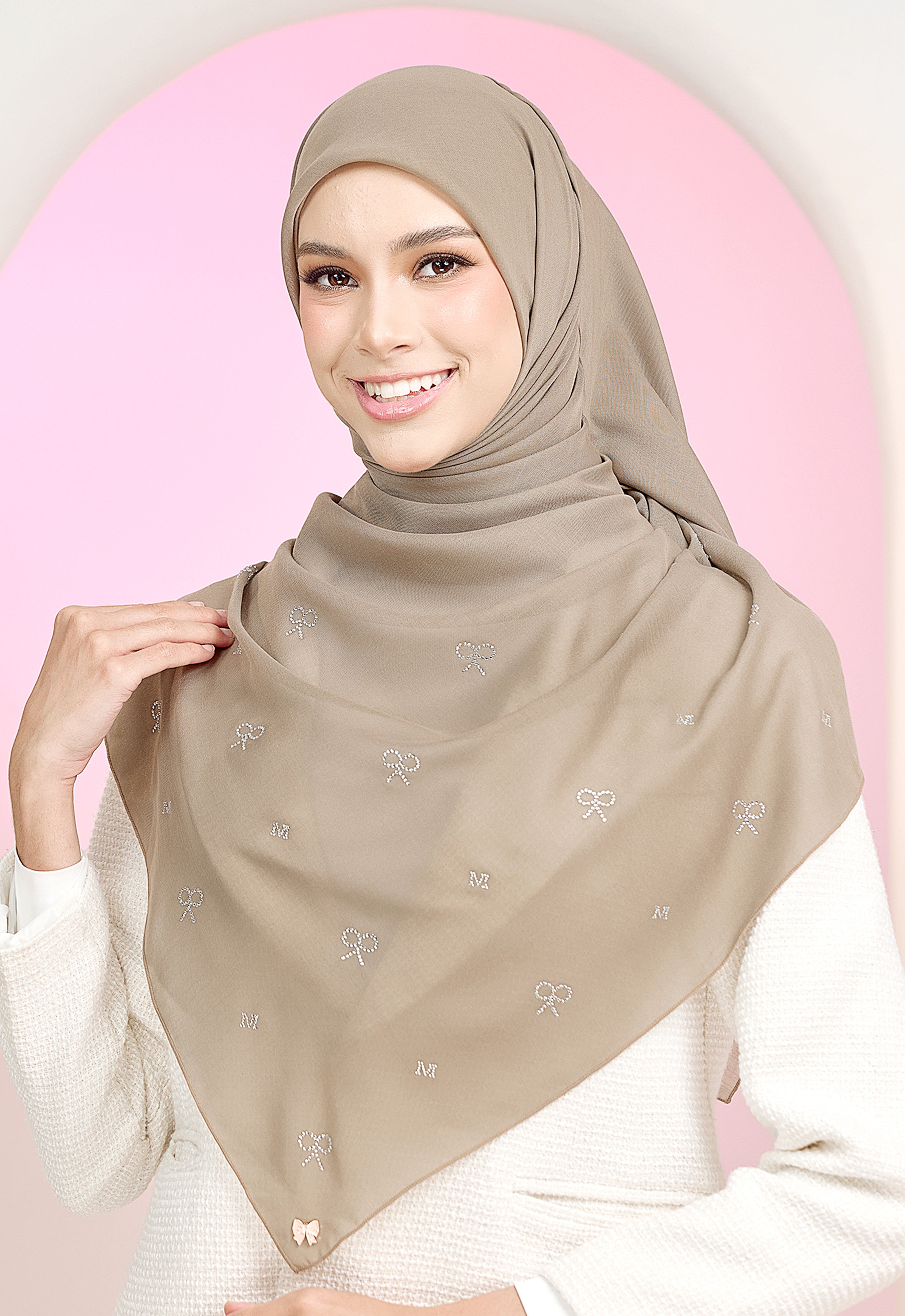 RIBBONY PLAIN STONE - TAUPE