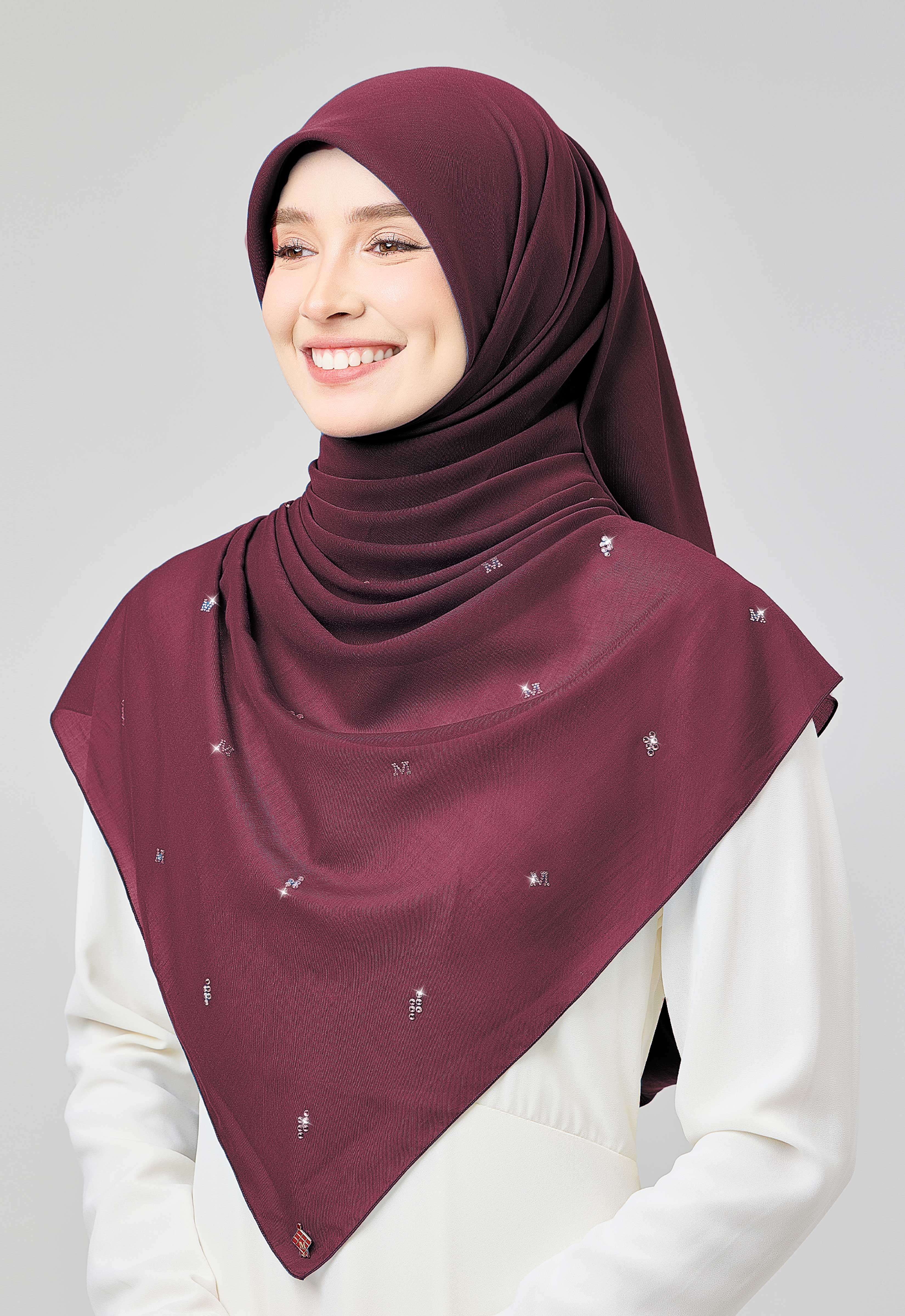 SETULUS RAYA PLAIN STONE - MAROON