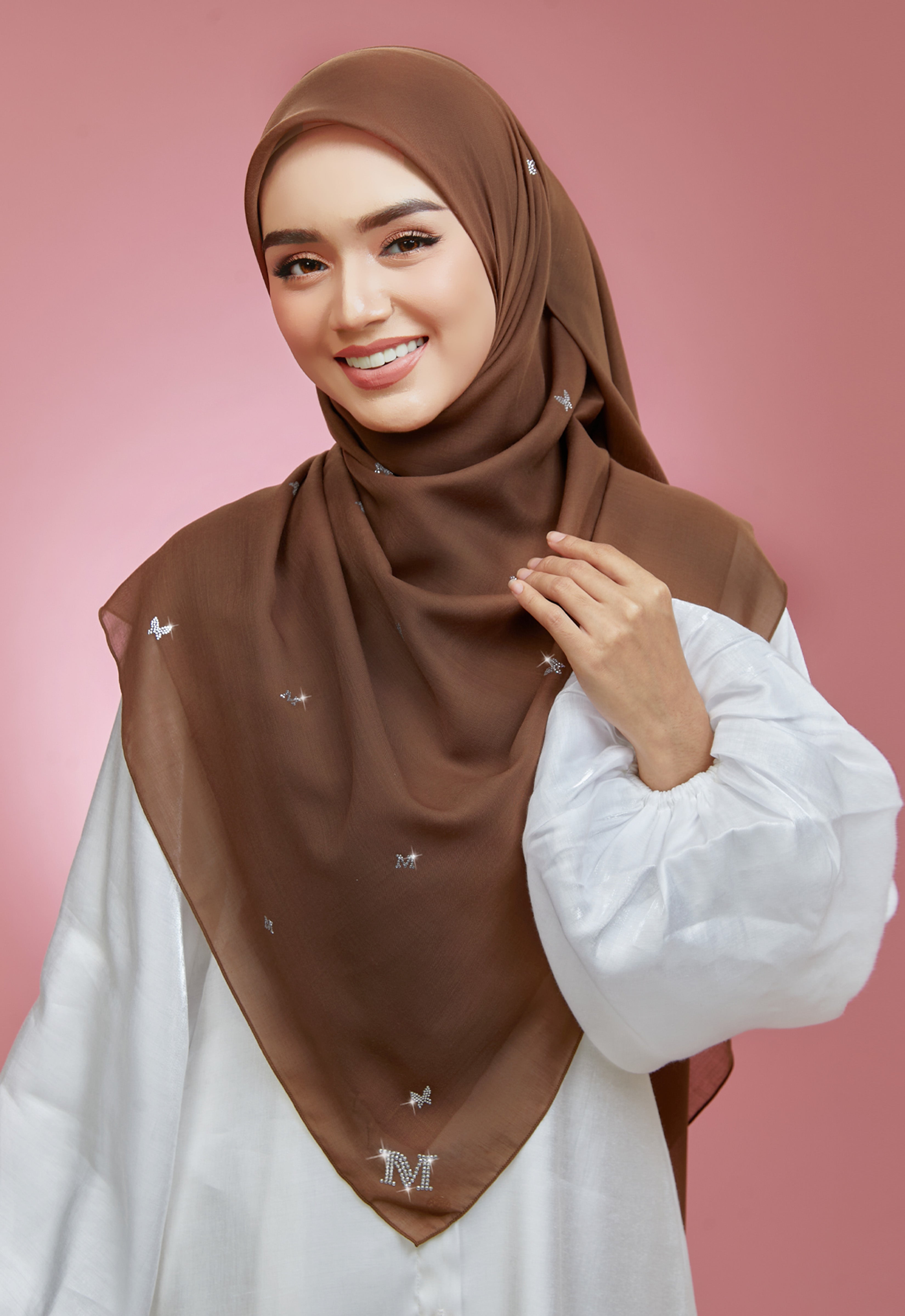 PLAIN BUTTERFLY STONE BAWAL - BROWN