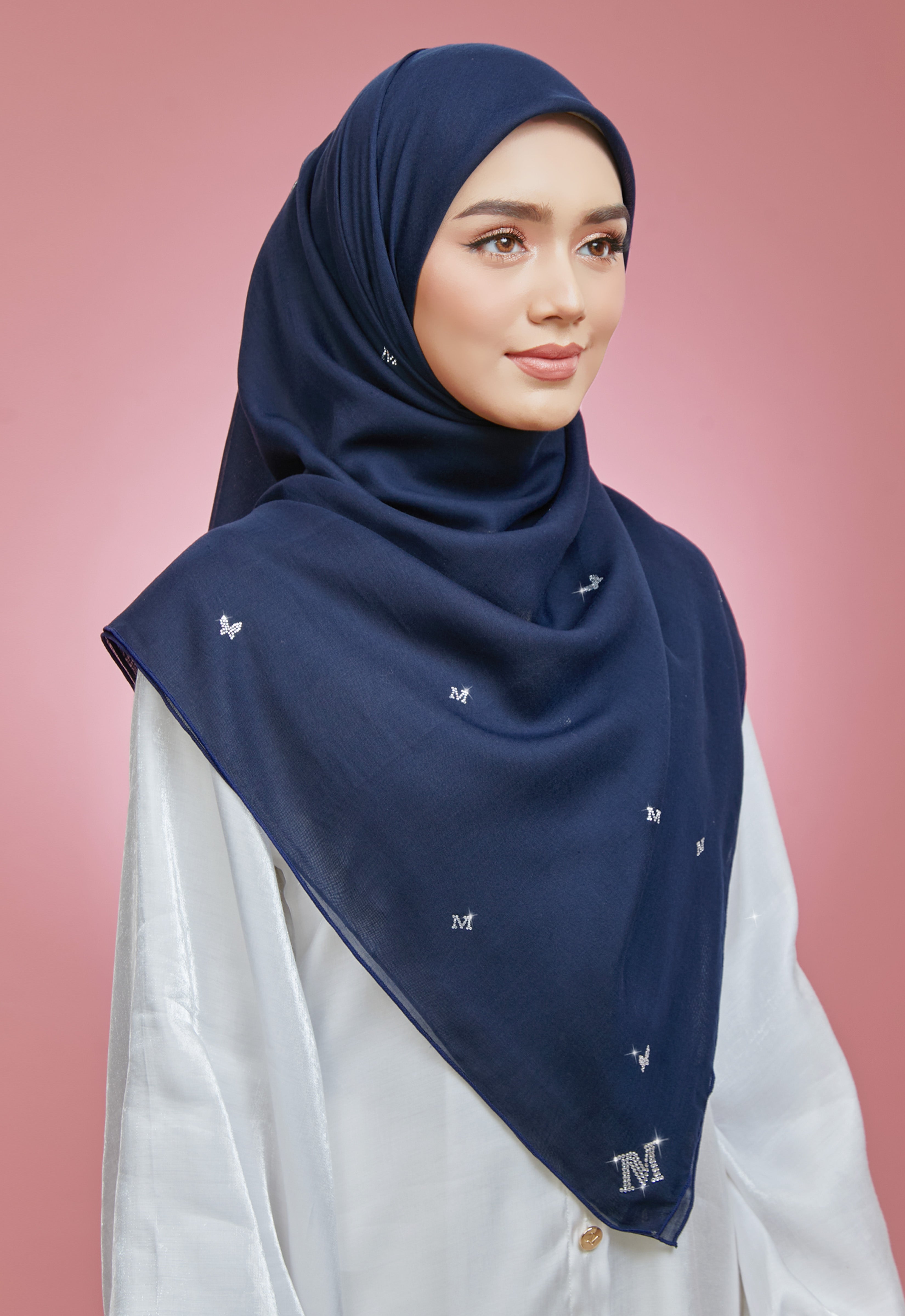 PLAIN BUTTERFLY STONE BAWAL - DARK BLUE