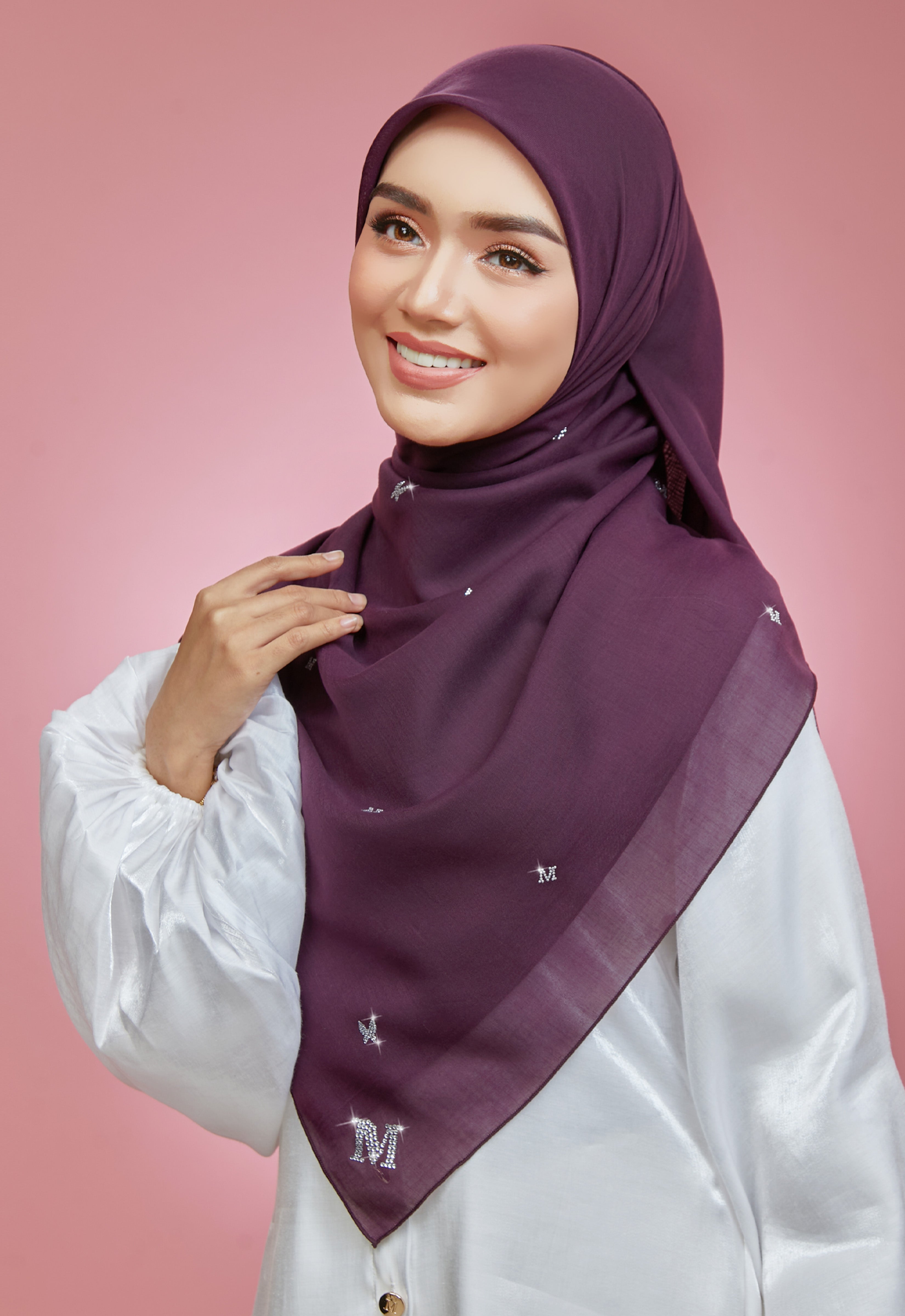 PLAIN BUTTERFLY STONE BAWAL - DARK PURPLE