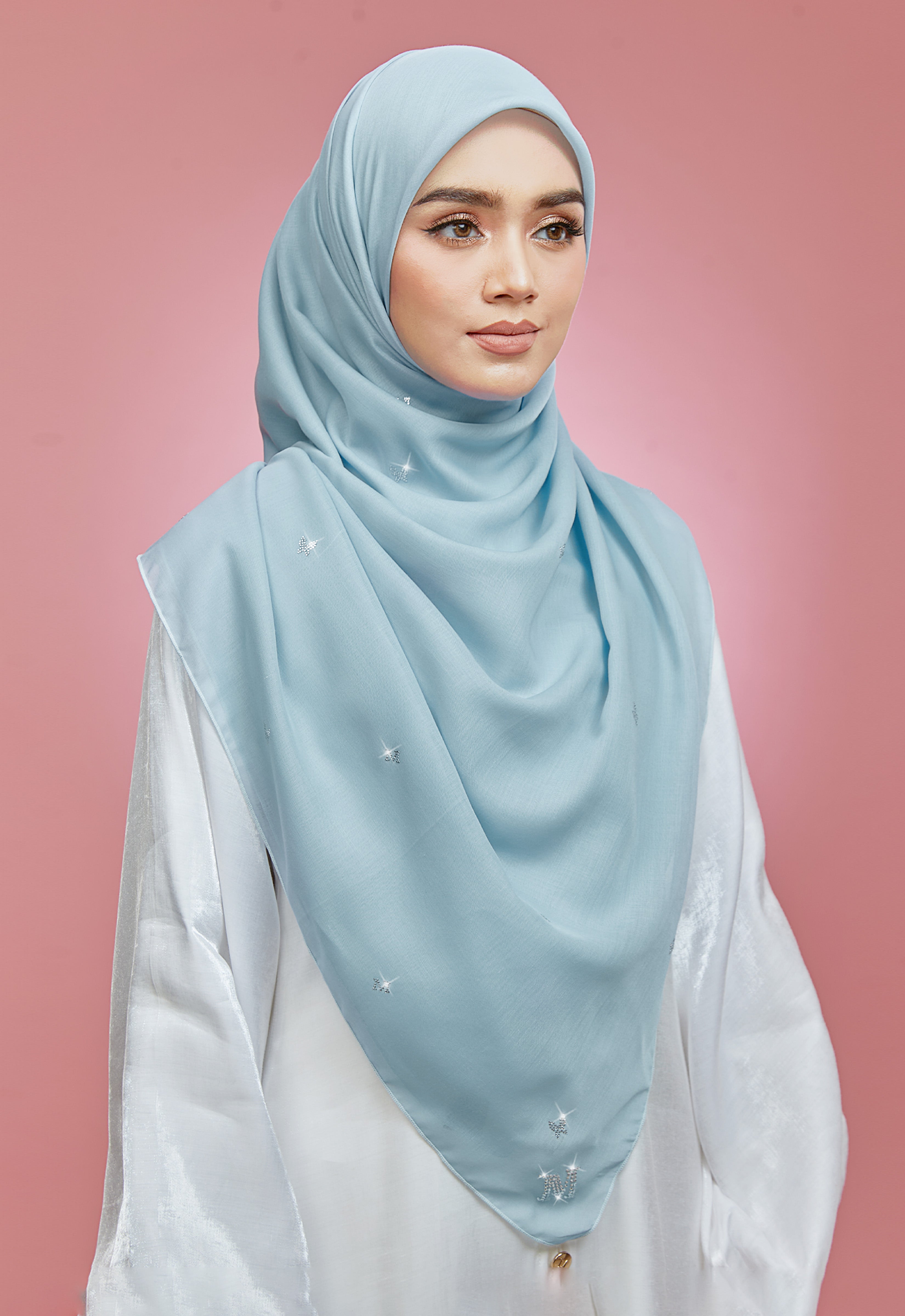 PLAIN BUTTERFLY STONE BAWAL - LIGHT BLUE