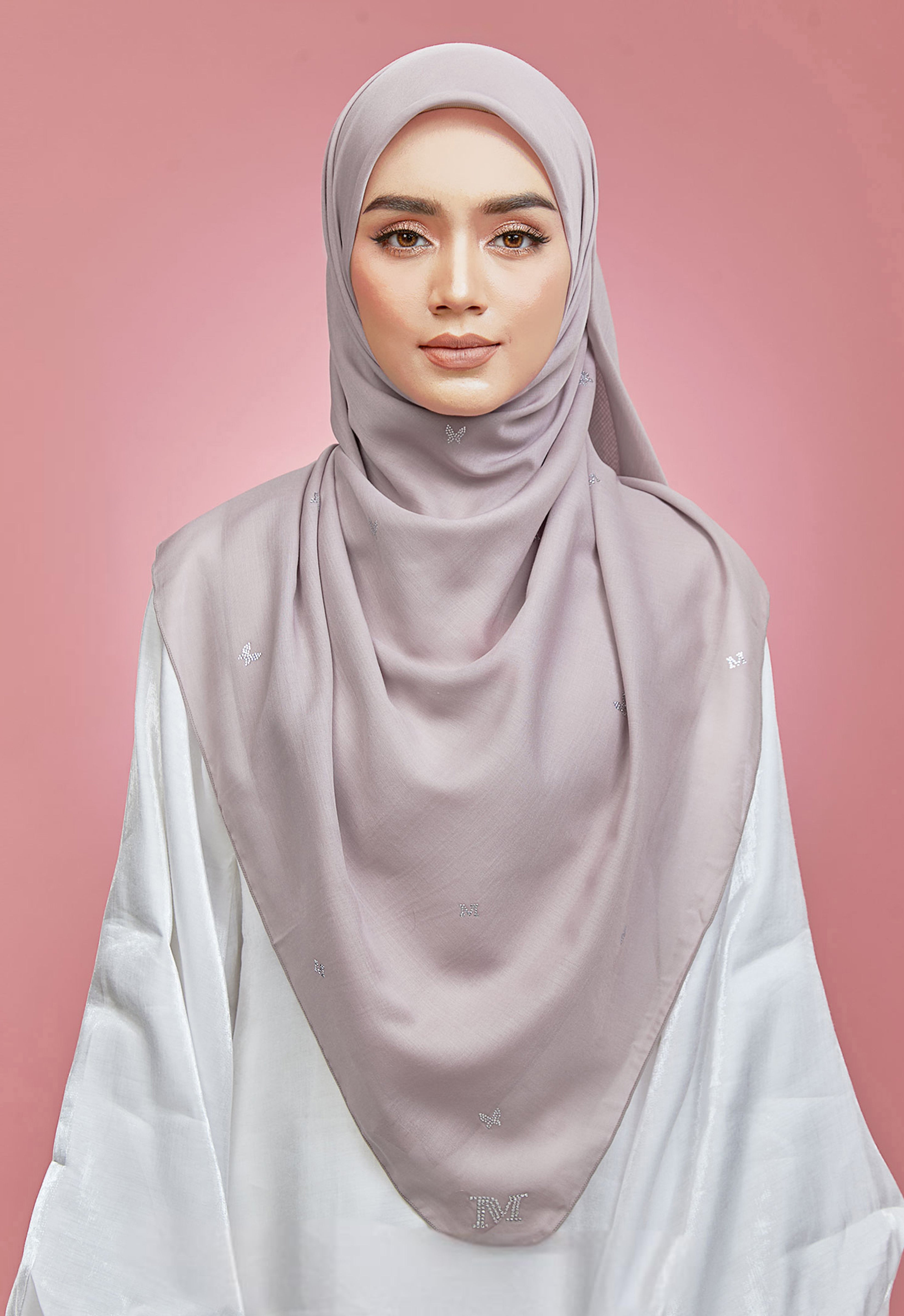 PLAIN BUTTERFLY STONE BAWAL - LIGHT PURPLE