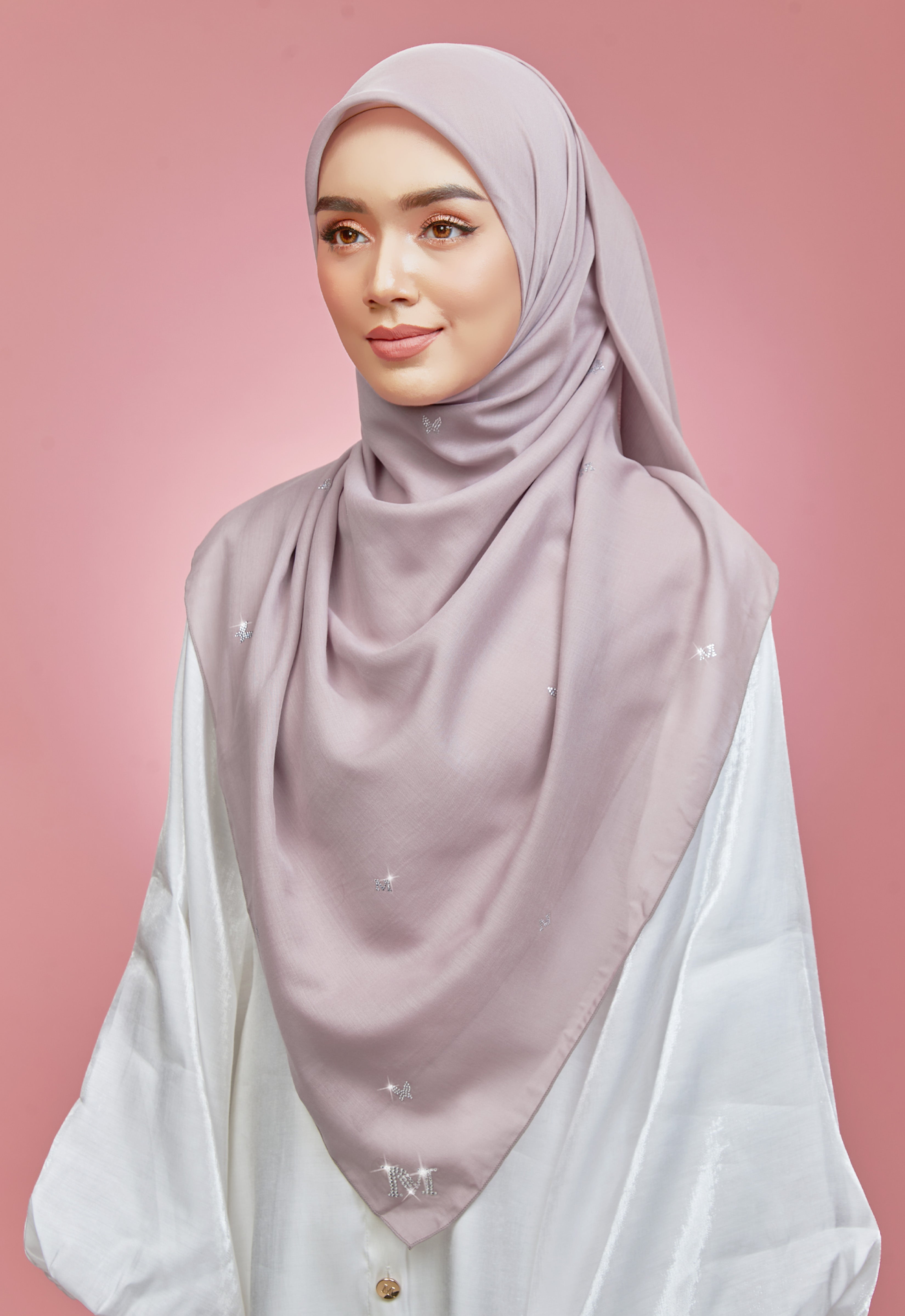 PLAIN BUTTERFLY STONE BAWAL - LIGHT PURPLE