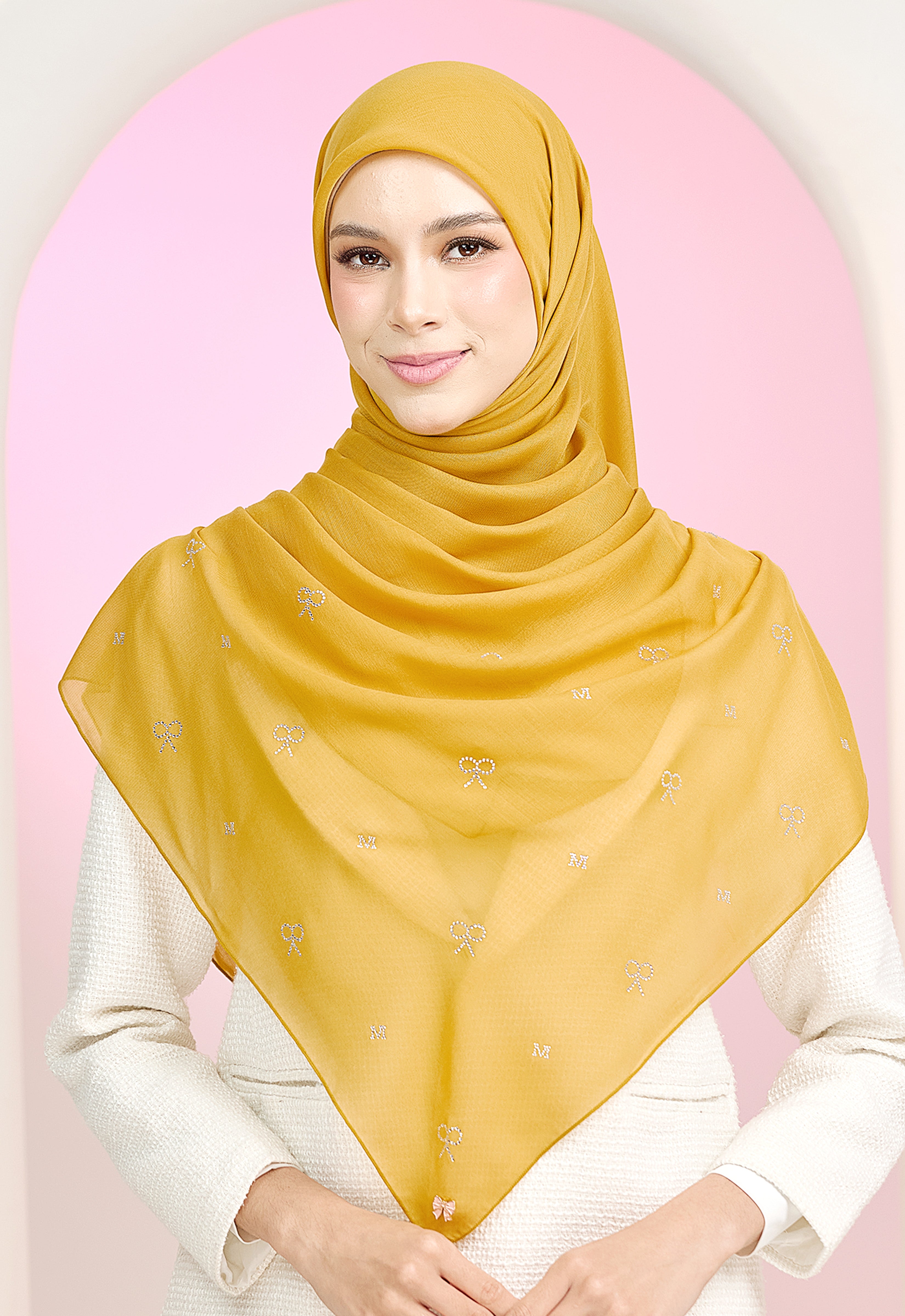 RIBBONY PLAIN STONE - MUSTARD