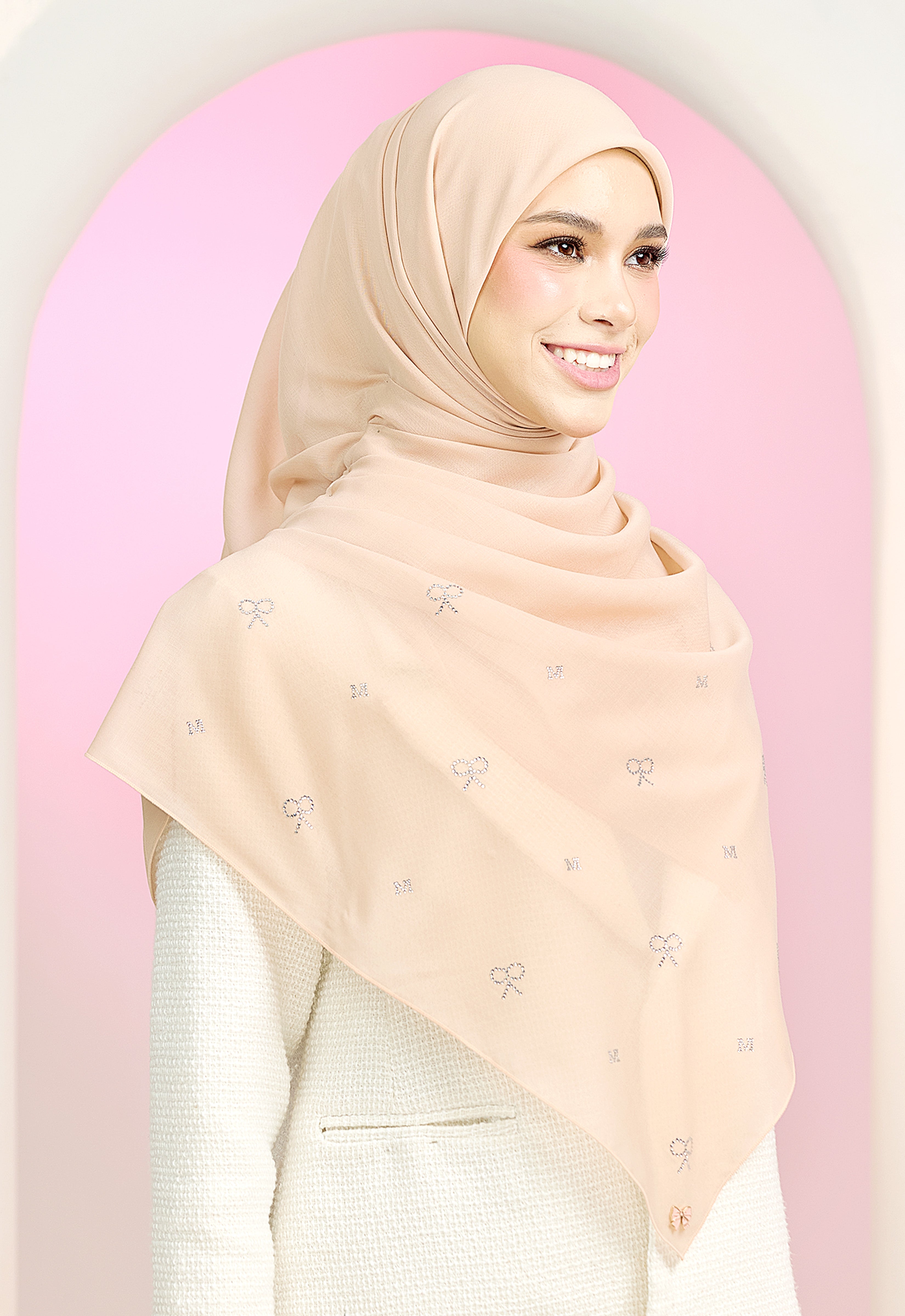 RIBBONY PLAIN STONE - NUDE