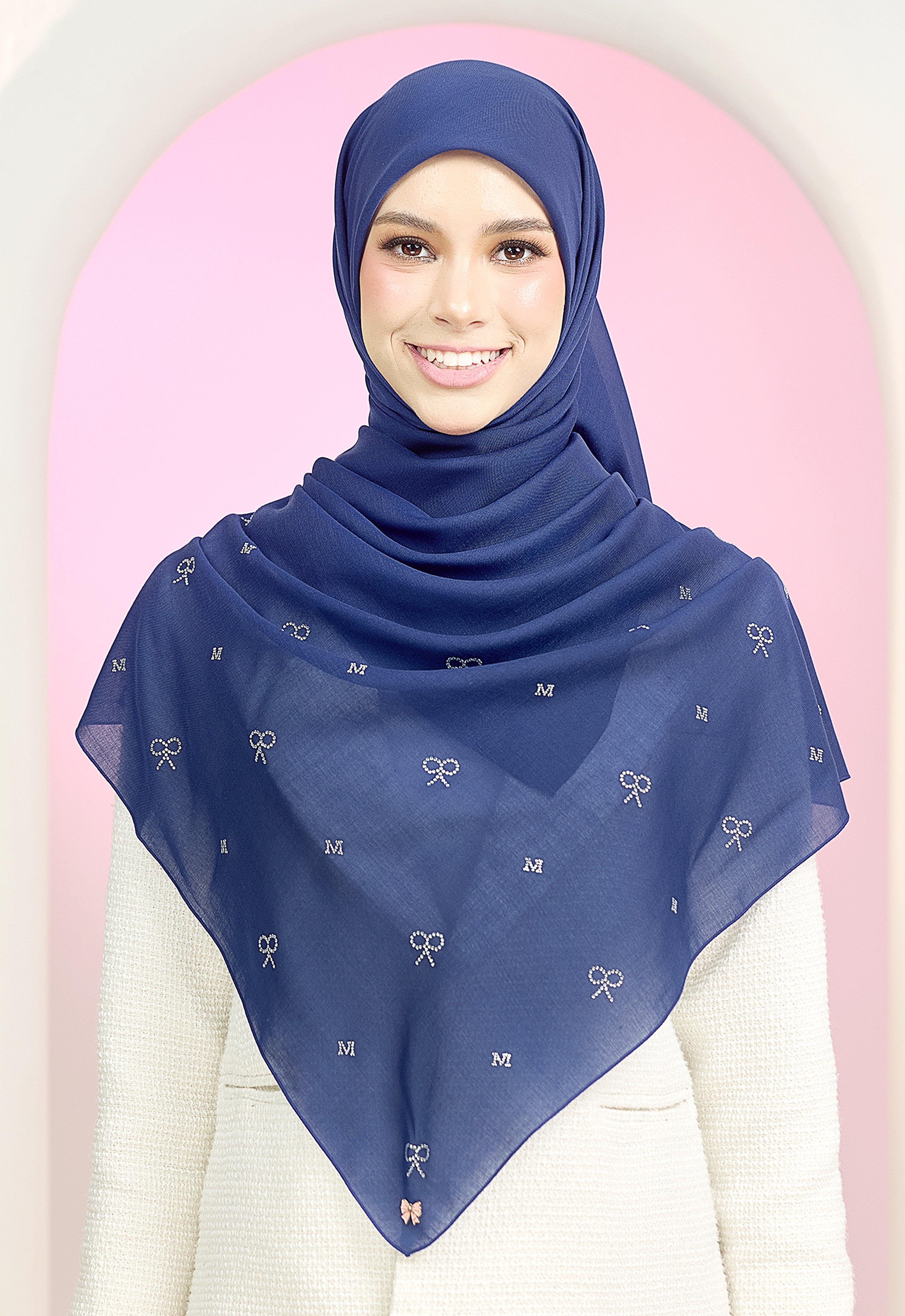 RIBBONY PLAIN STONE - ROYAL BLUE