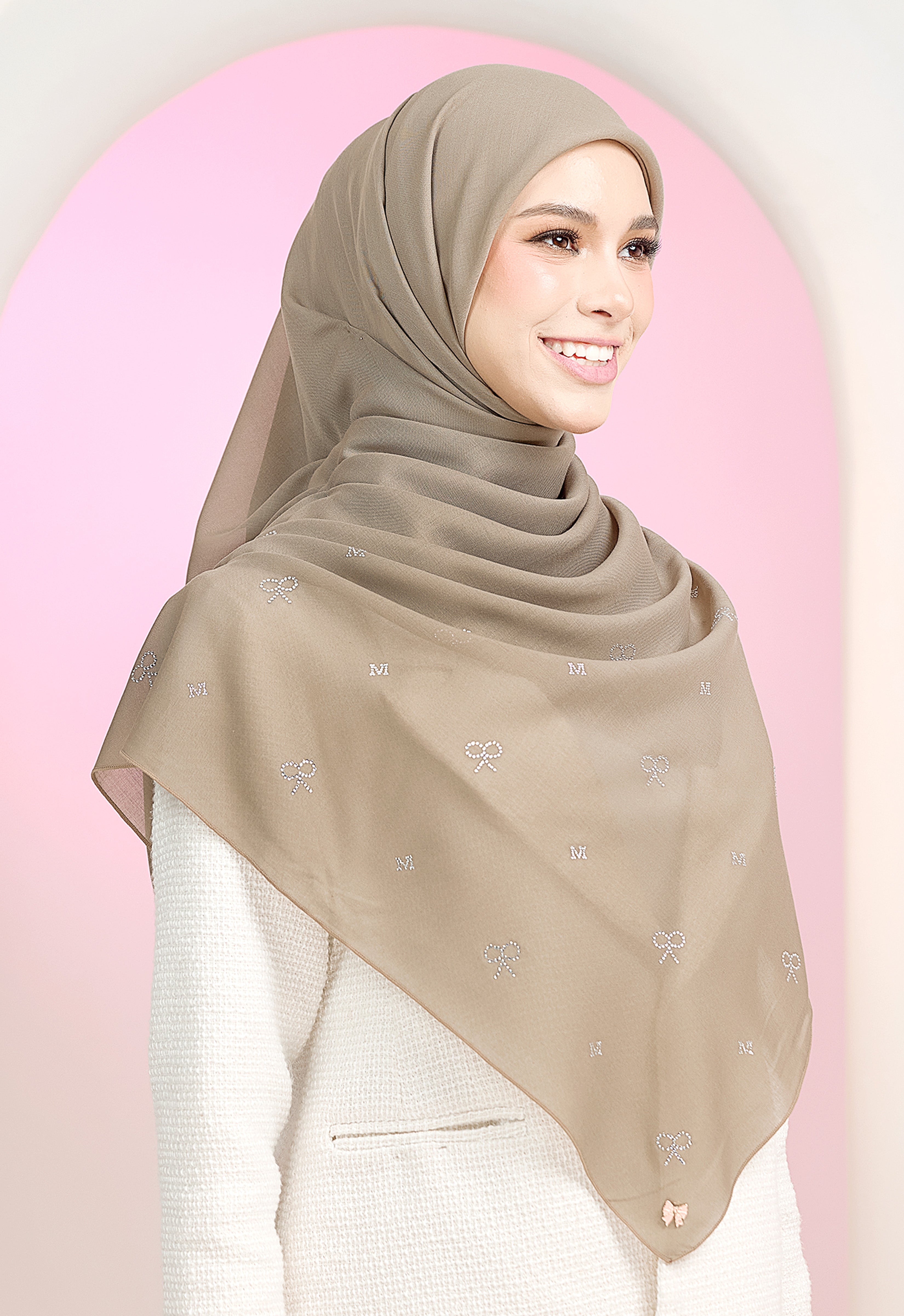 RIBBONY PLAIN STONE - TAUPE