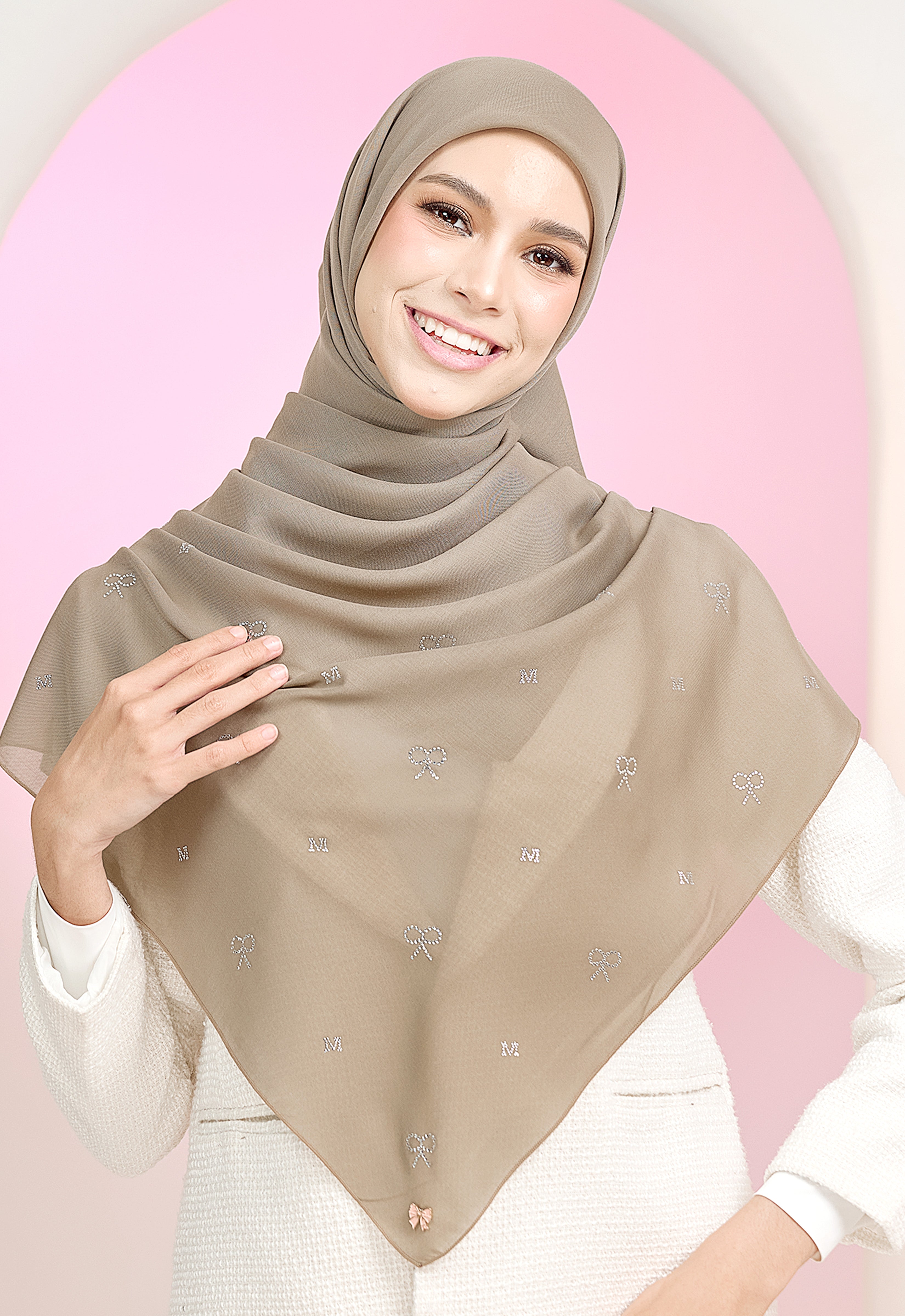RIBBONY PLAIN STONE - TAUPE