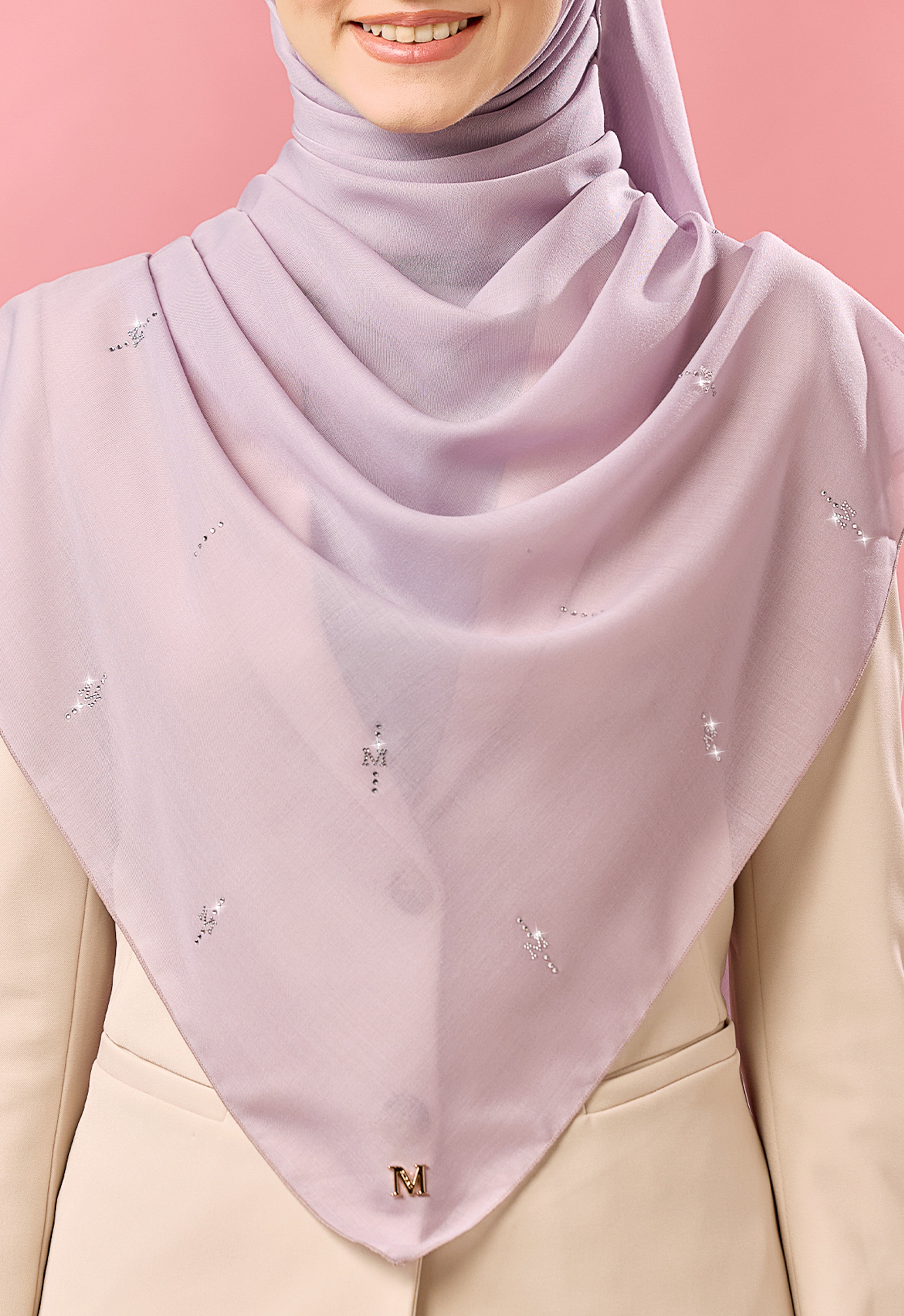 SURI PLAIN STONE - LIGHT PURPLE