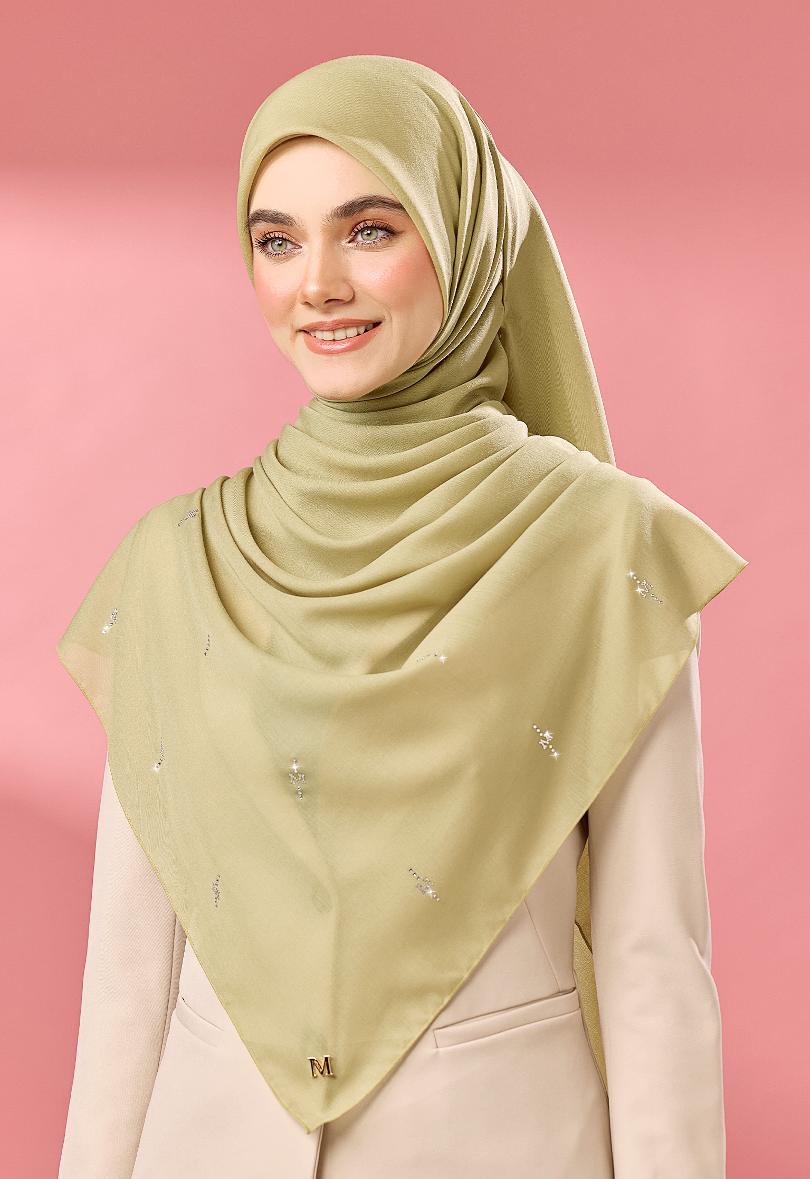 SURI PLAIN STONE - MOSS GREEN