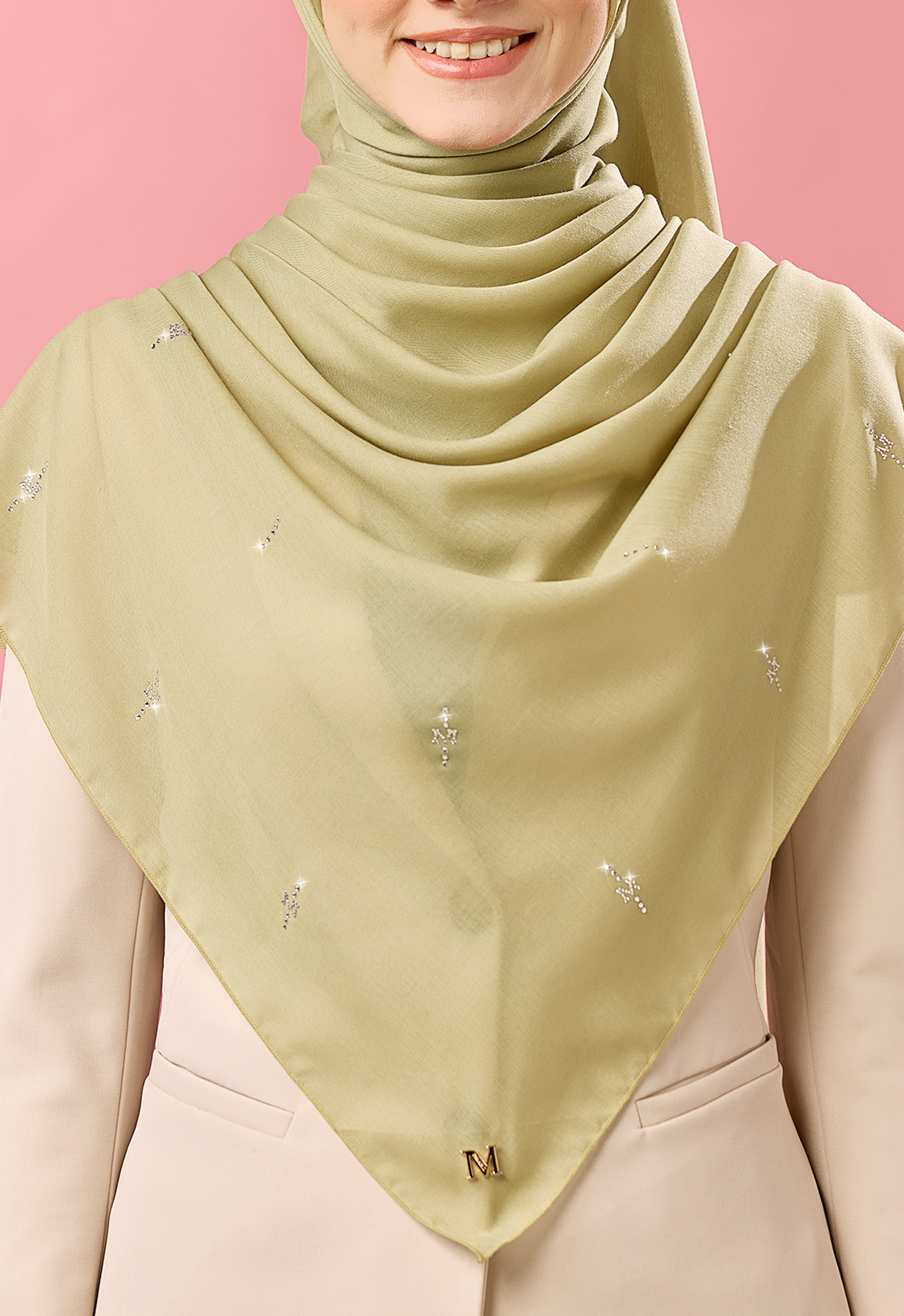 SURI PLAIN STONE - MOSS GREEN