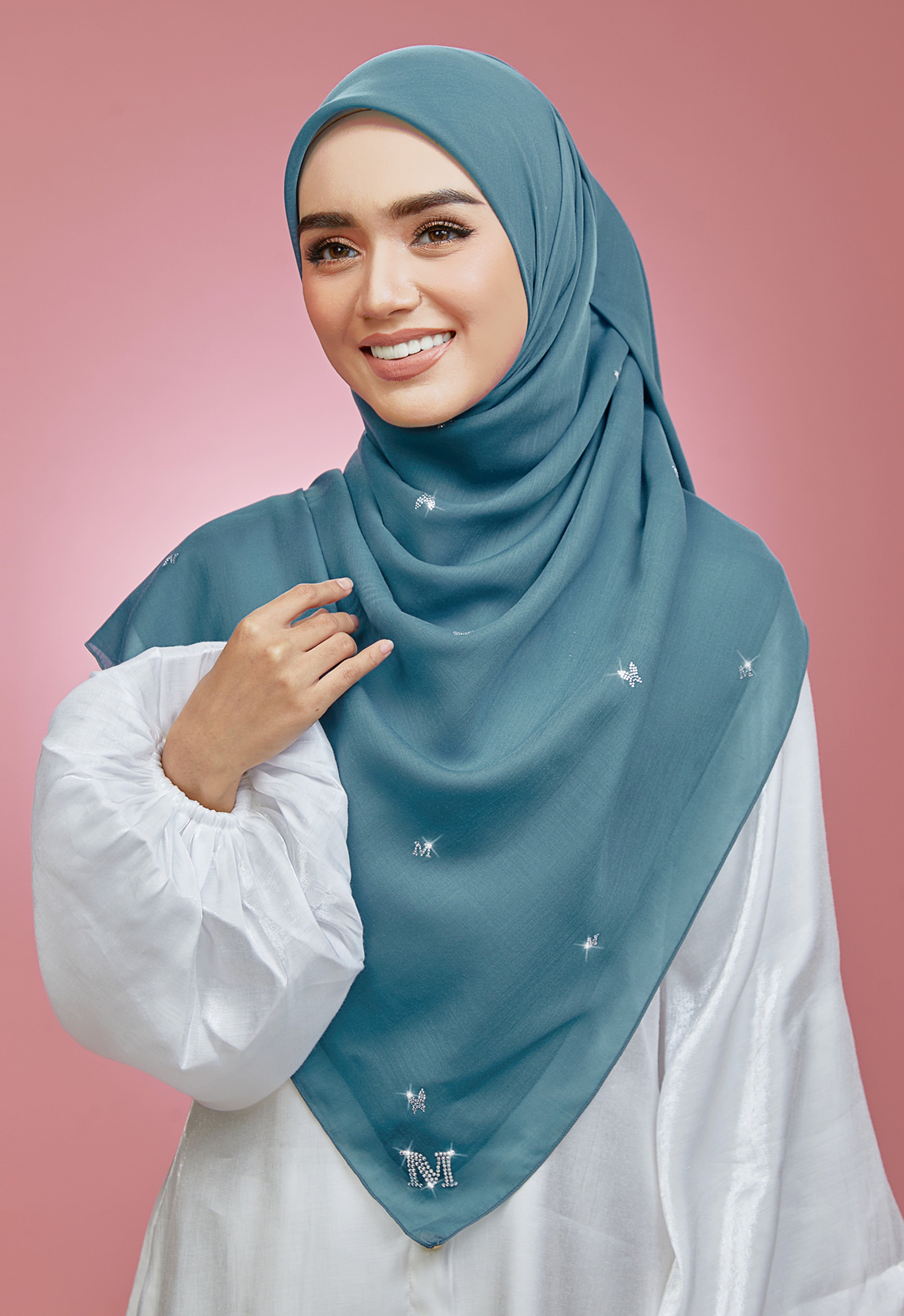 PLAIN BUTTERFLY STONE BAWAL - TURQUOISE BLUE