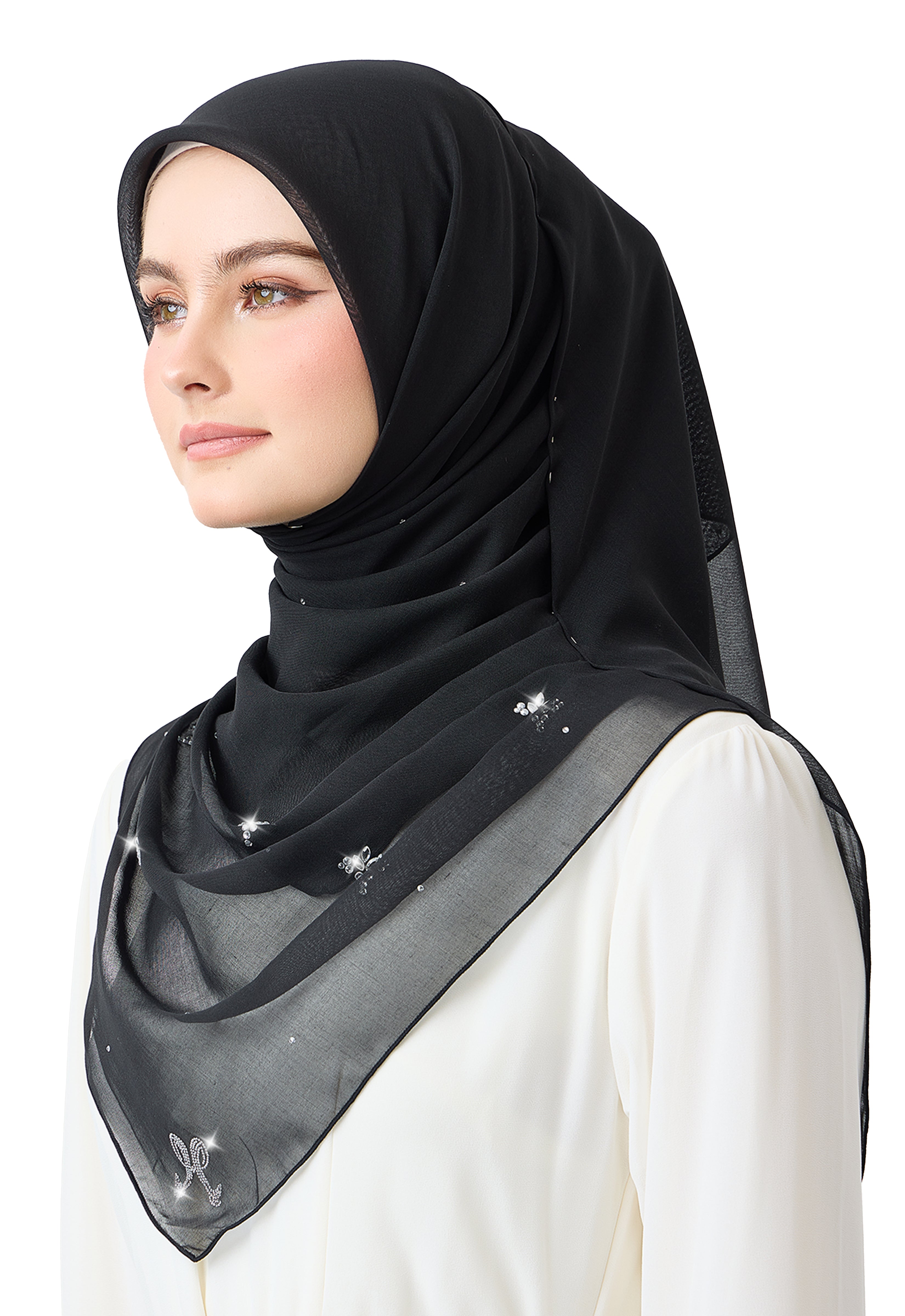 Lavender Plain Stone - Black
