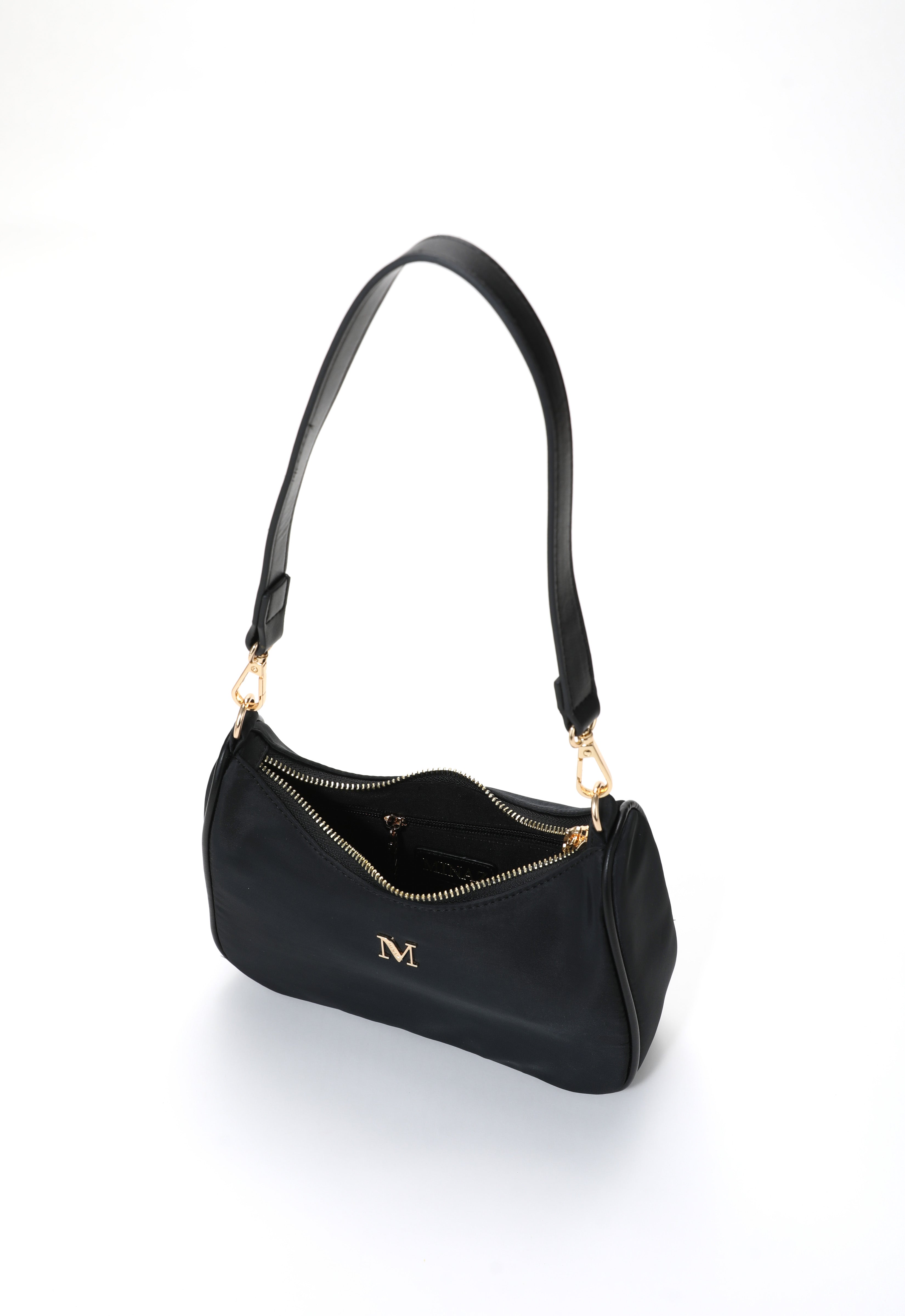 RHEA BAGUETTE BAG - BLACK
