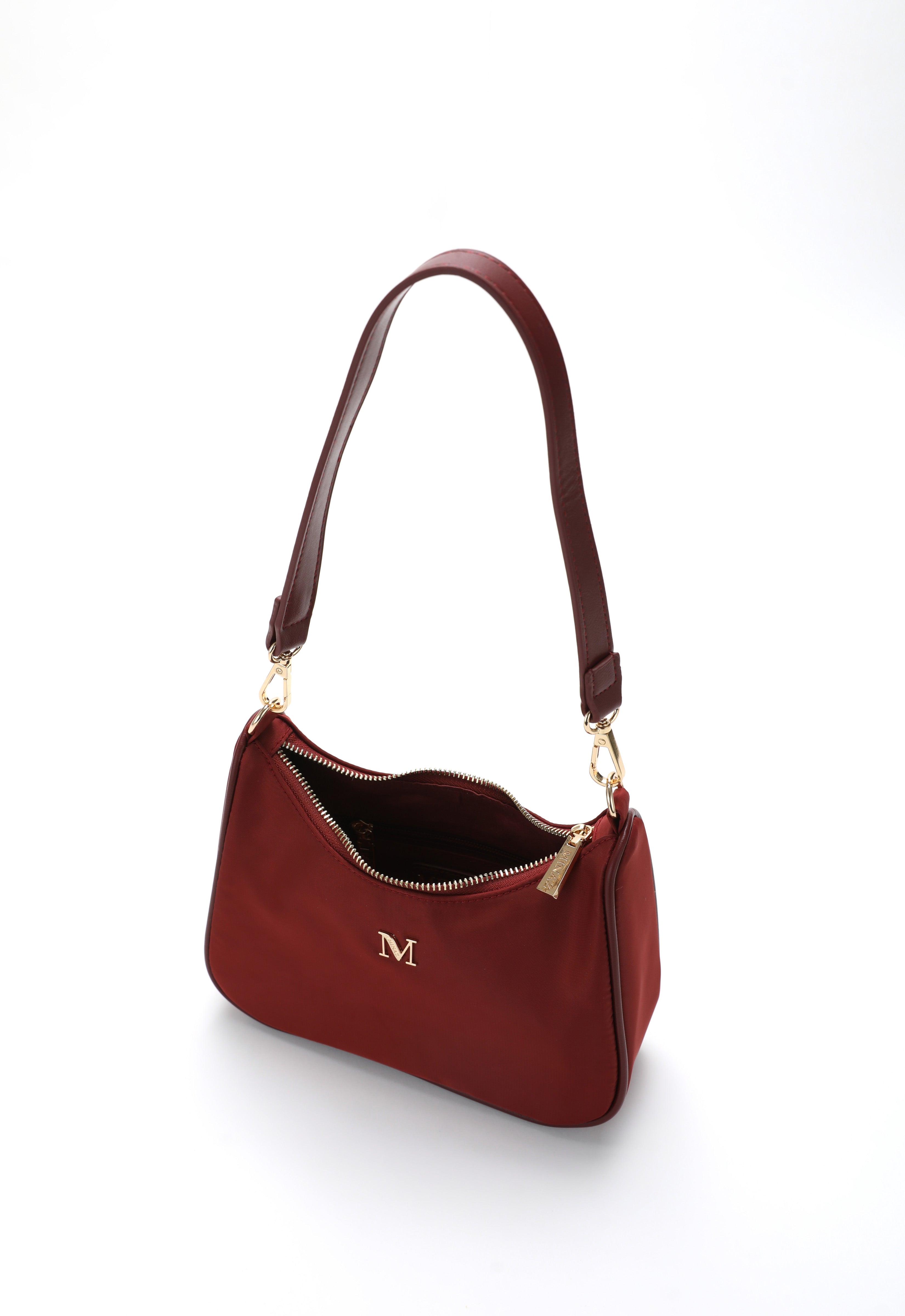 RHEA BAGUETTE BAG - MAROON